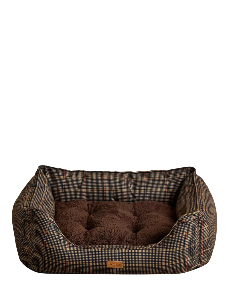 Joules Henson Check rectangular pet bed, UK version