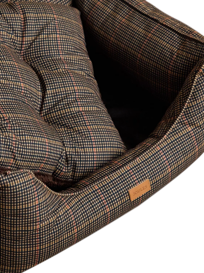 Joules Henson Check rectangular pet bed, UK version