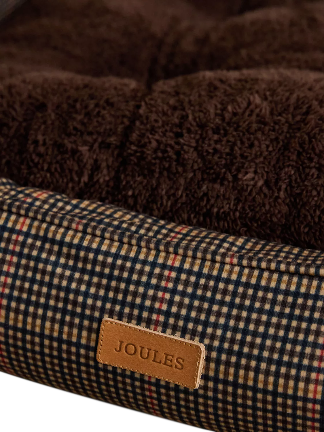 Joules Henson Check rectangular pet bed, UK version