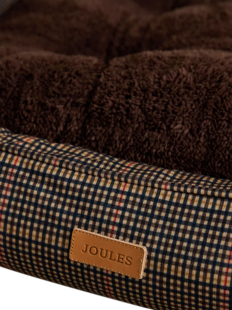Joules Henson Check rectangular pet bed, UK version