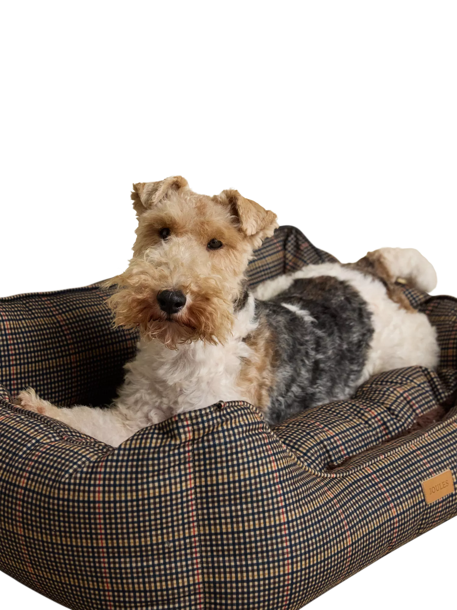 Joules Henson Check rectangular pet bed, UK version