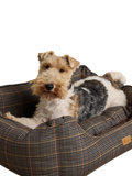 Joules Henson Check rectangular pet bed, UK version