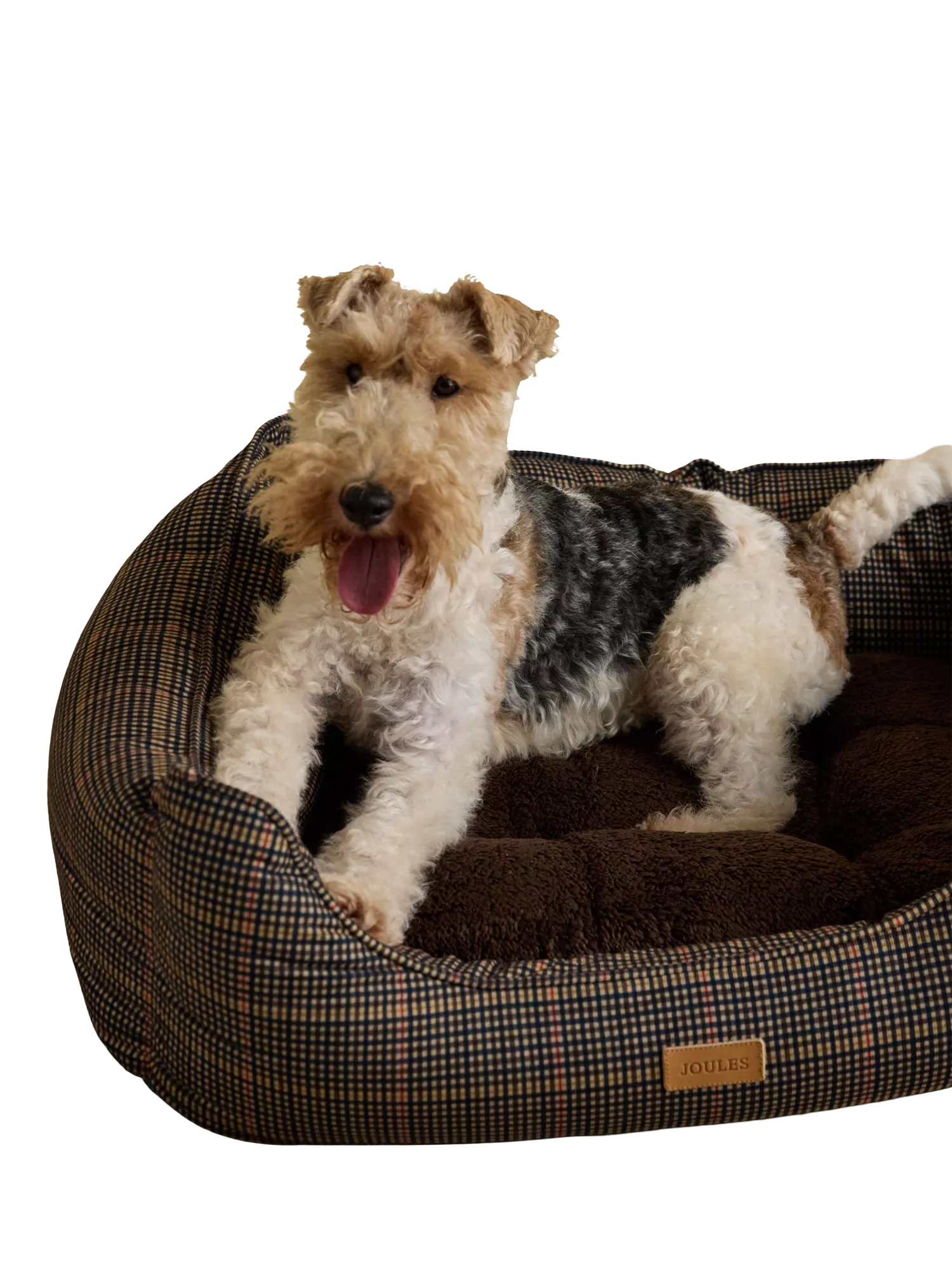 Joules Henson Check rectangular pet bed, UK version