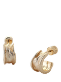 TUTTI small hoop earrings gold-plated recycled brass, imported from the UK