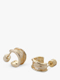 TUTTI small hoop earrings gold-plated recycled brass, imported from the UK