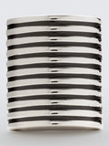 John Lewis ribbed dome cufflinks silver - British product