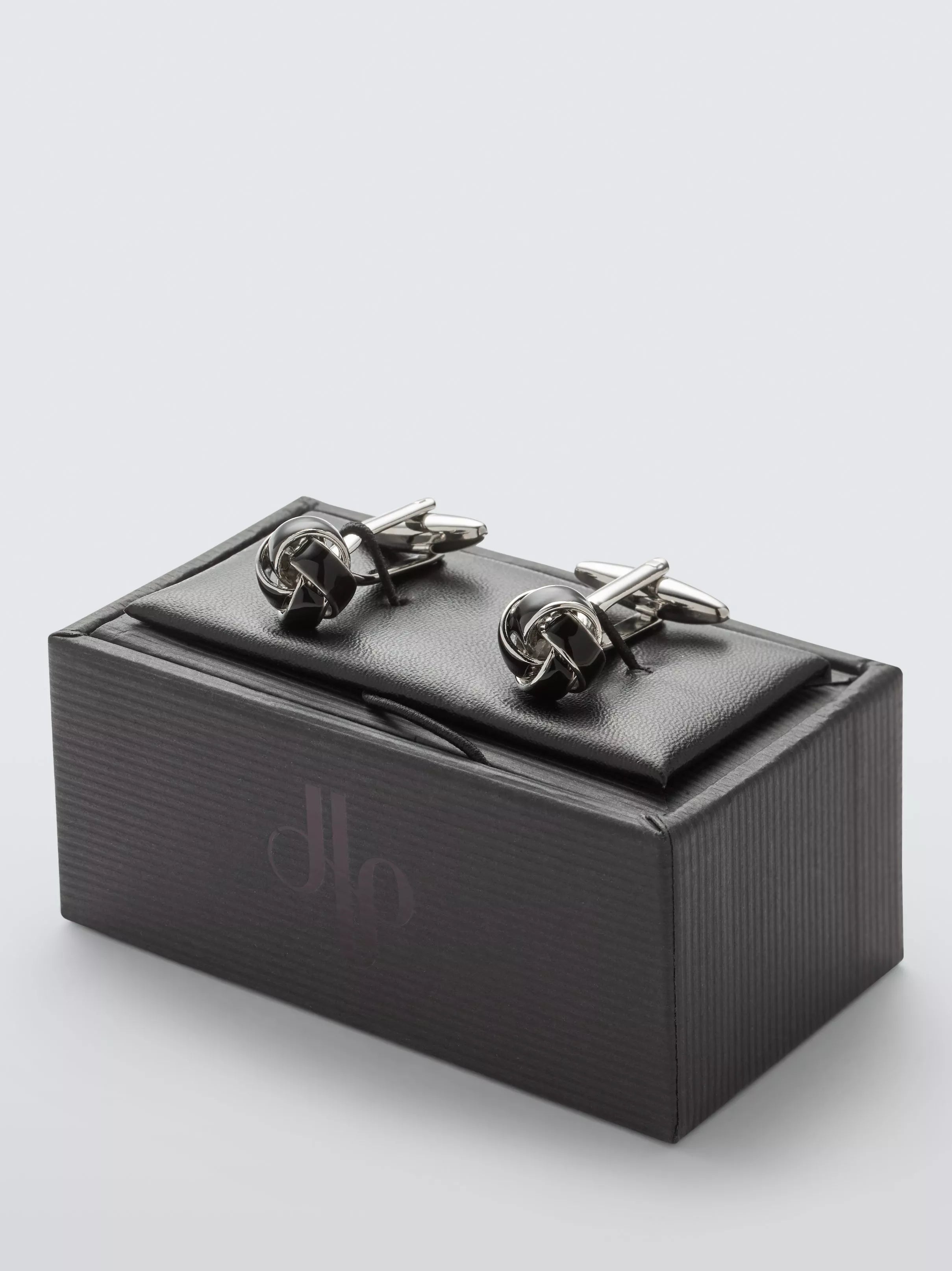 John Lewis swirl knot cufflinks silver, UK version