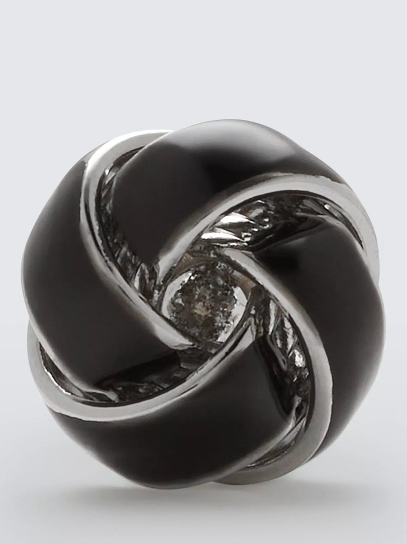 John Lewis swirl knot cufflinks silver, UK version