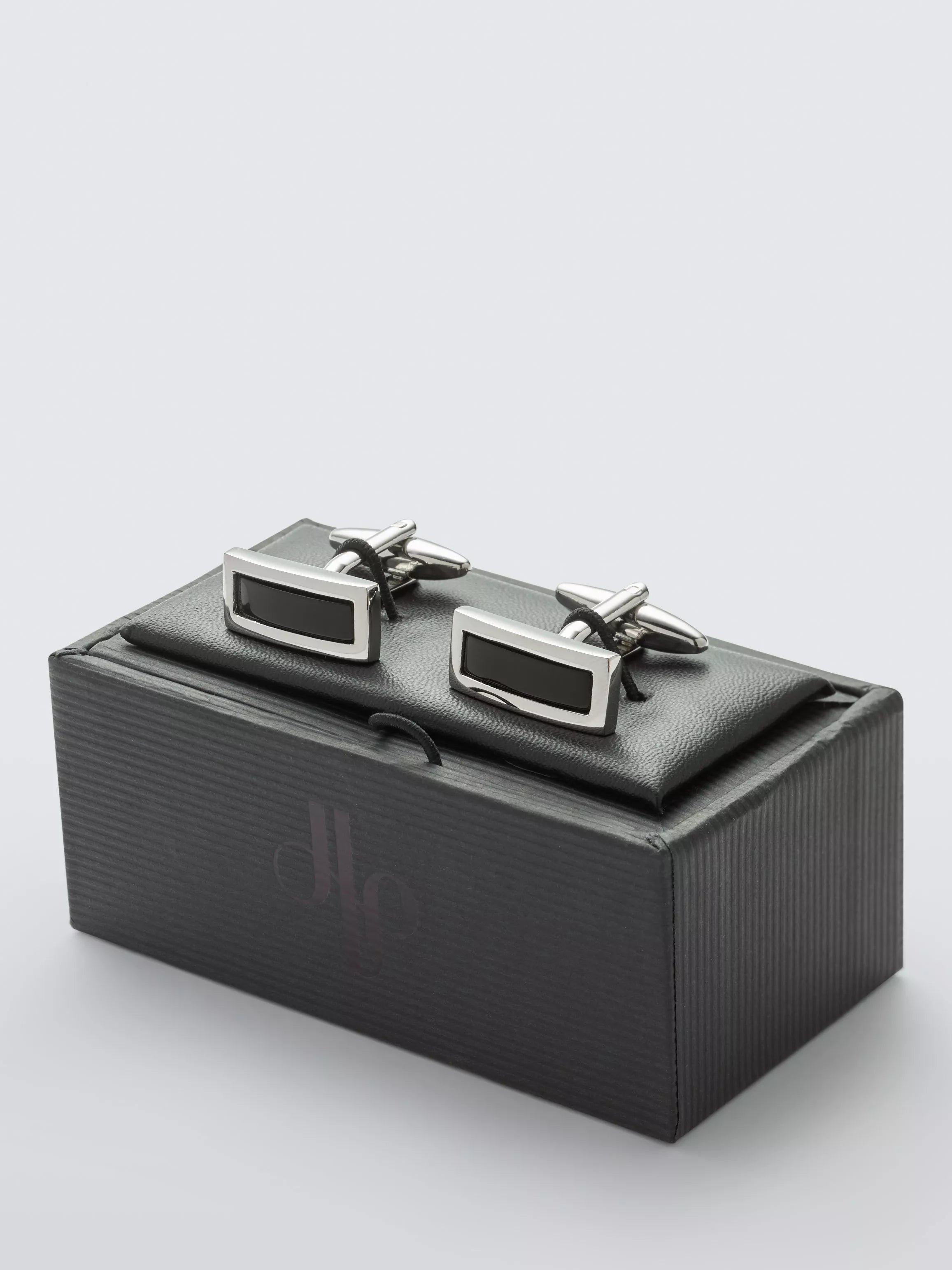 John Lewis black onyx cufflinks - imported from the UK