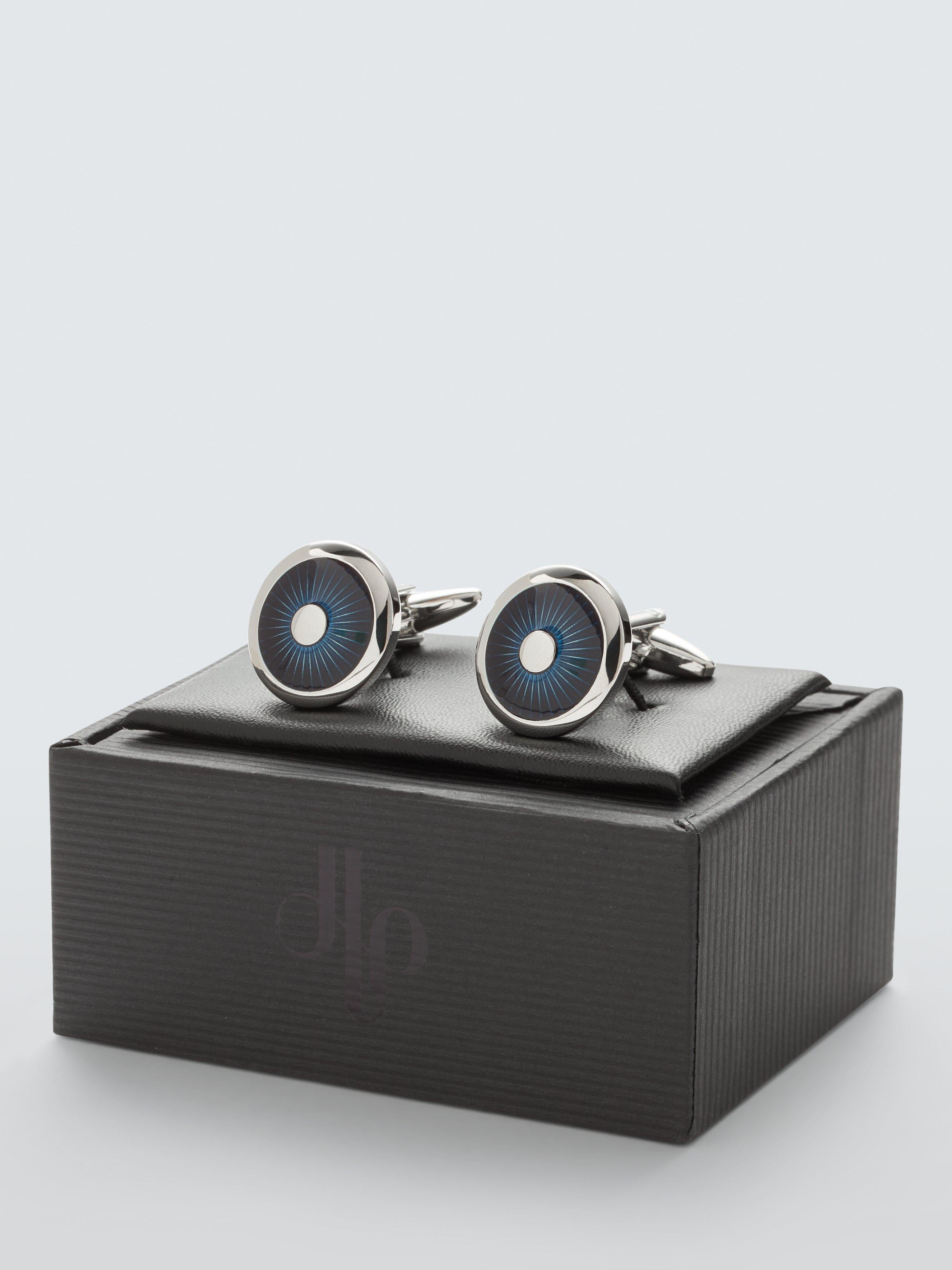 John Lewis navy enamel cufflinks - British product