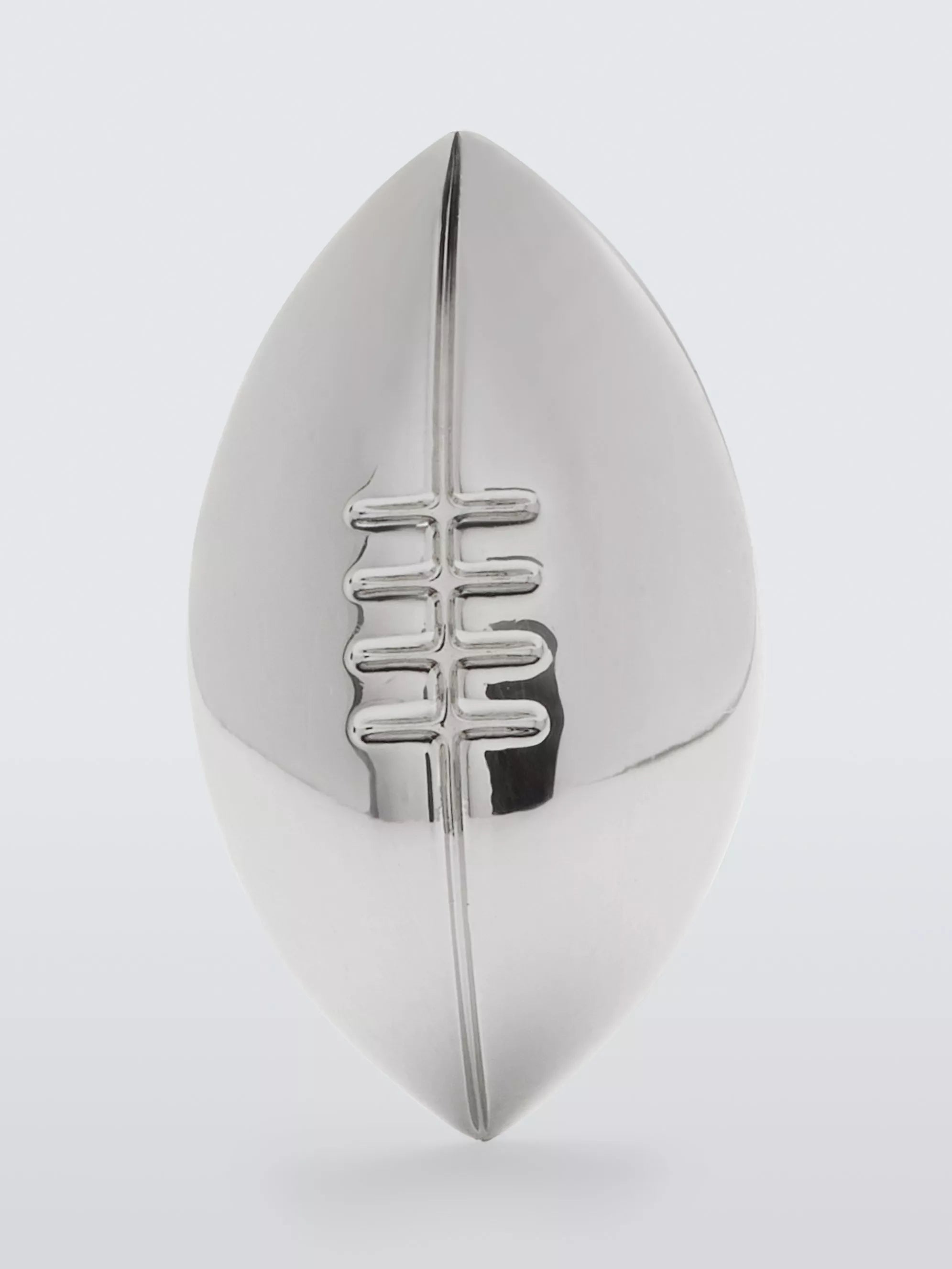 John Lewis rugby ball cufflinks silver, imported from the UK