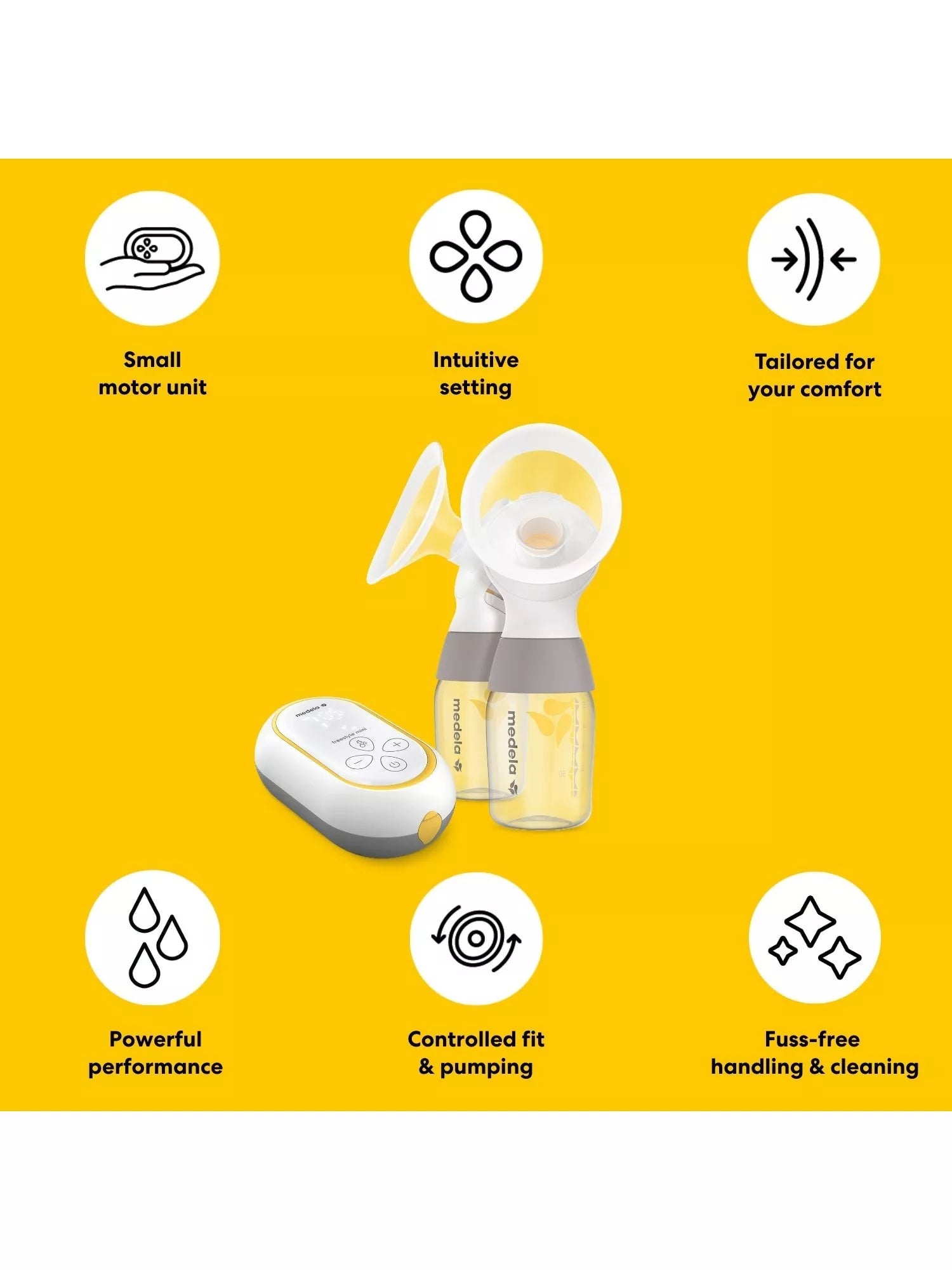 Medela Freestyle Mini Classic double electric breast pump imported from the UK