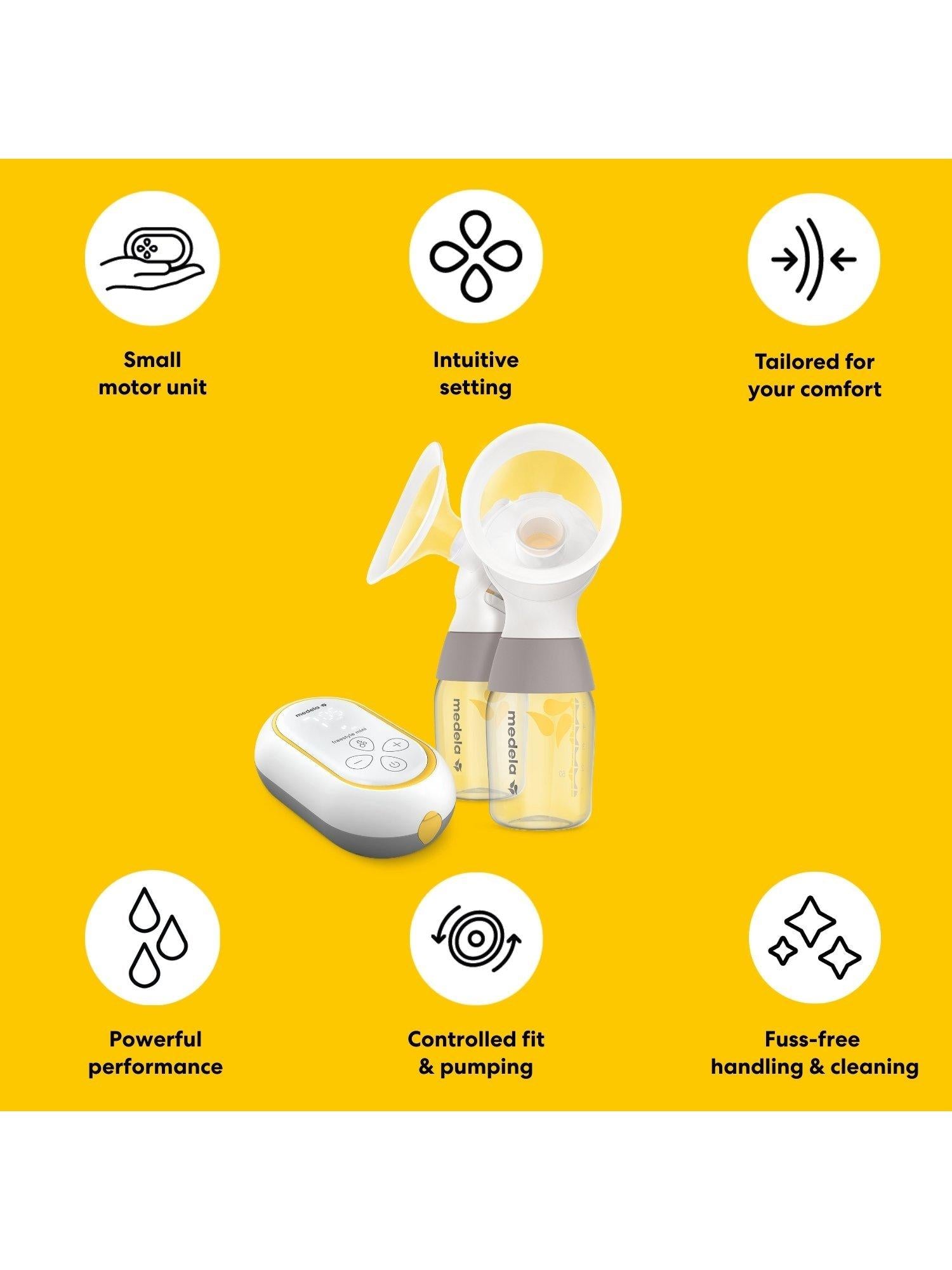 Medela Freestyle Mini Classic double electric breast pump imported from the UK