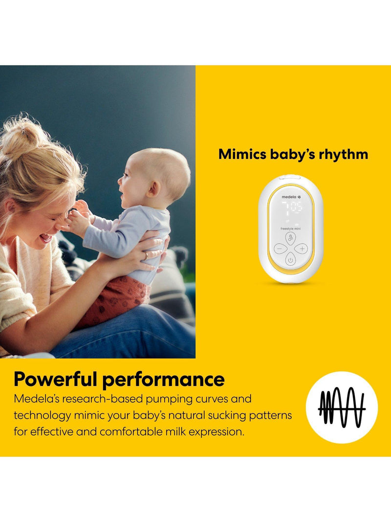 Medela Freestyle Mini Classic double electric breast pump imported from the UK