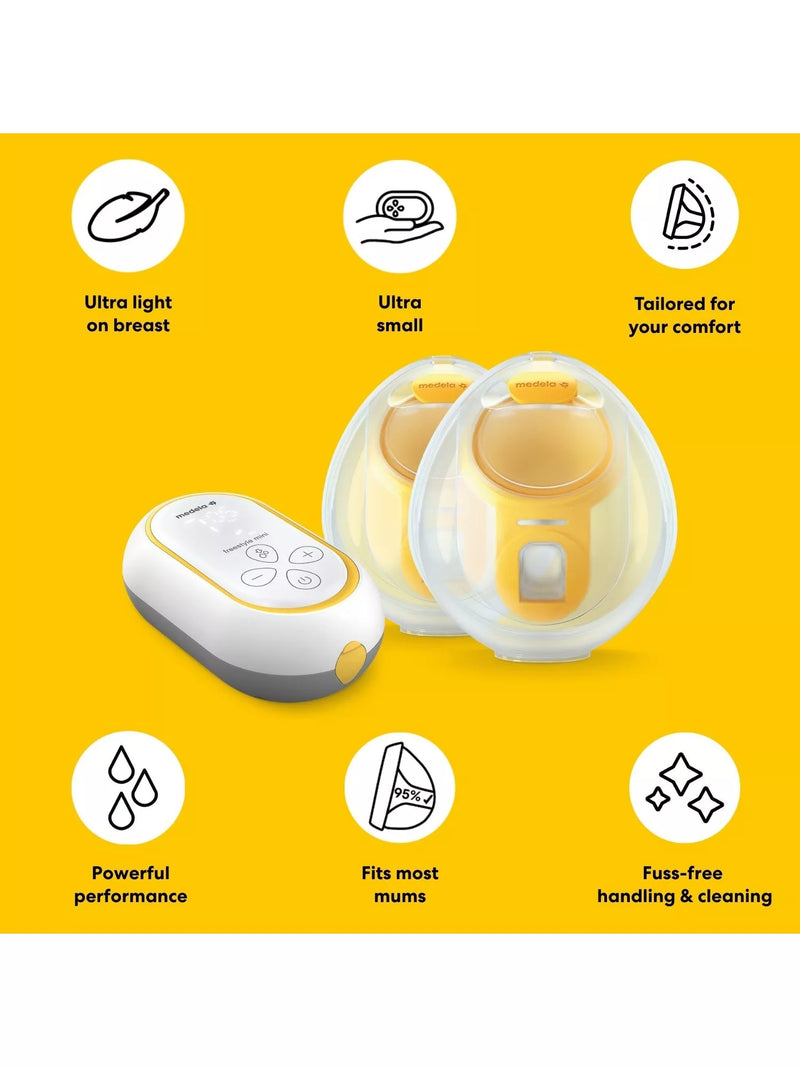 Medela Freestyle Mini handsfree double electric wearable breast pump, UK version