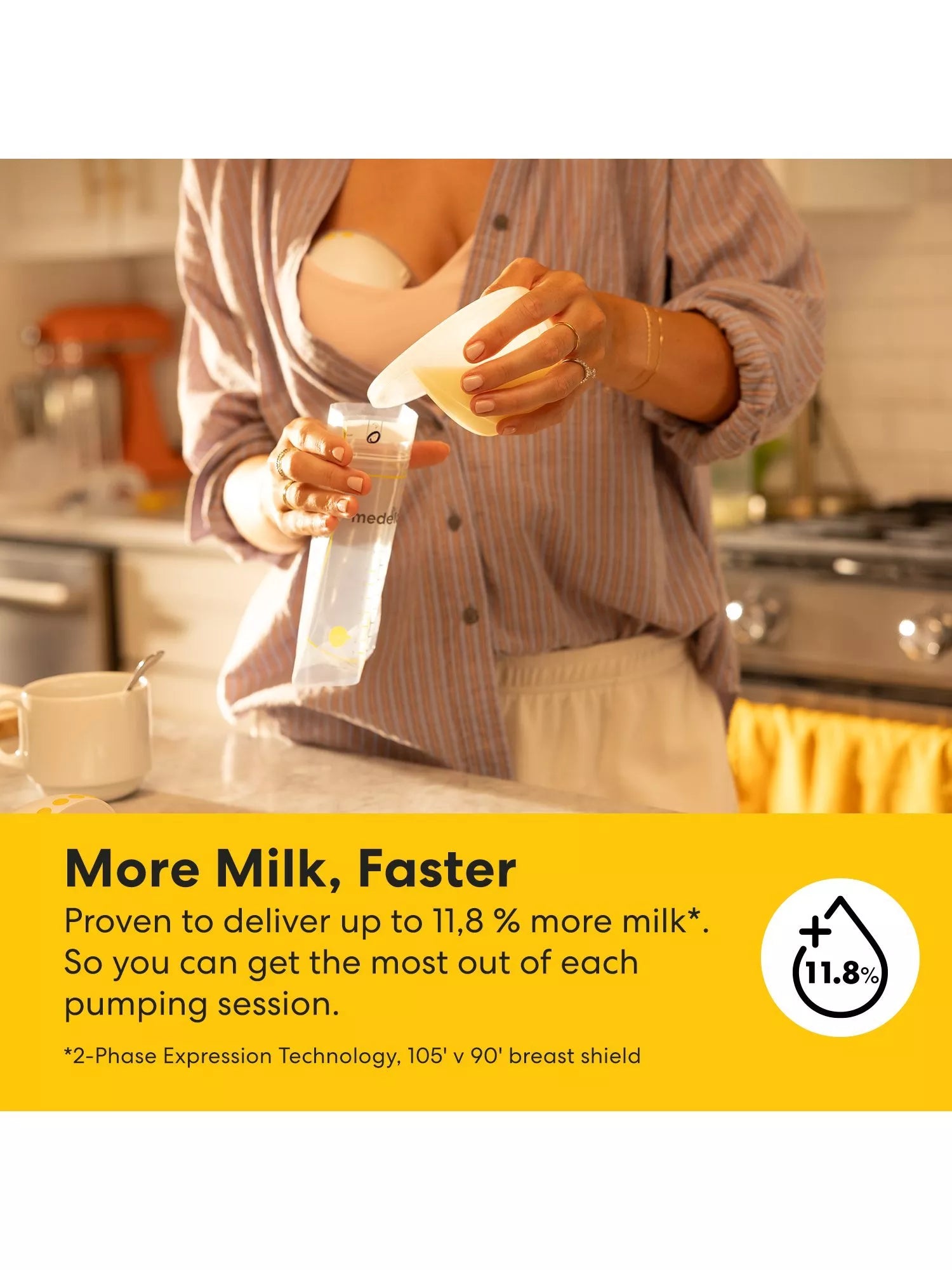 Medela Motion InBra double electric breast pump 150ml, UK version