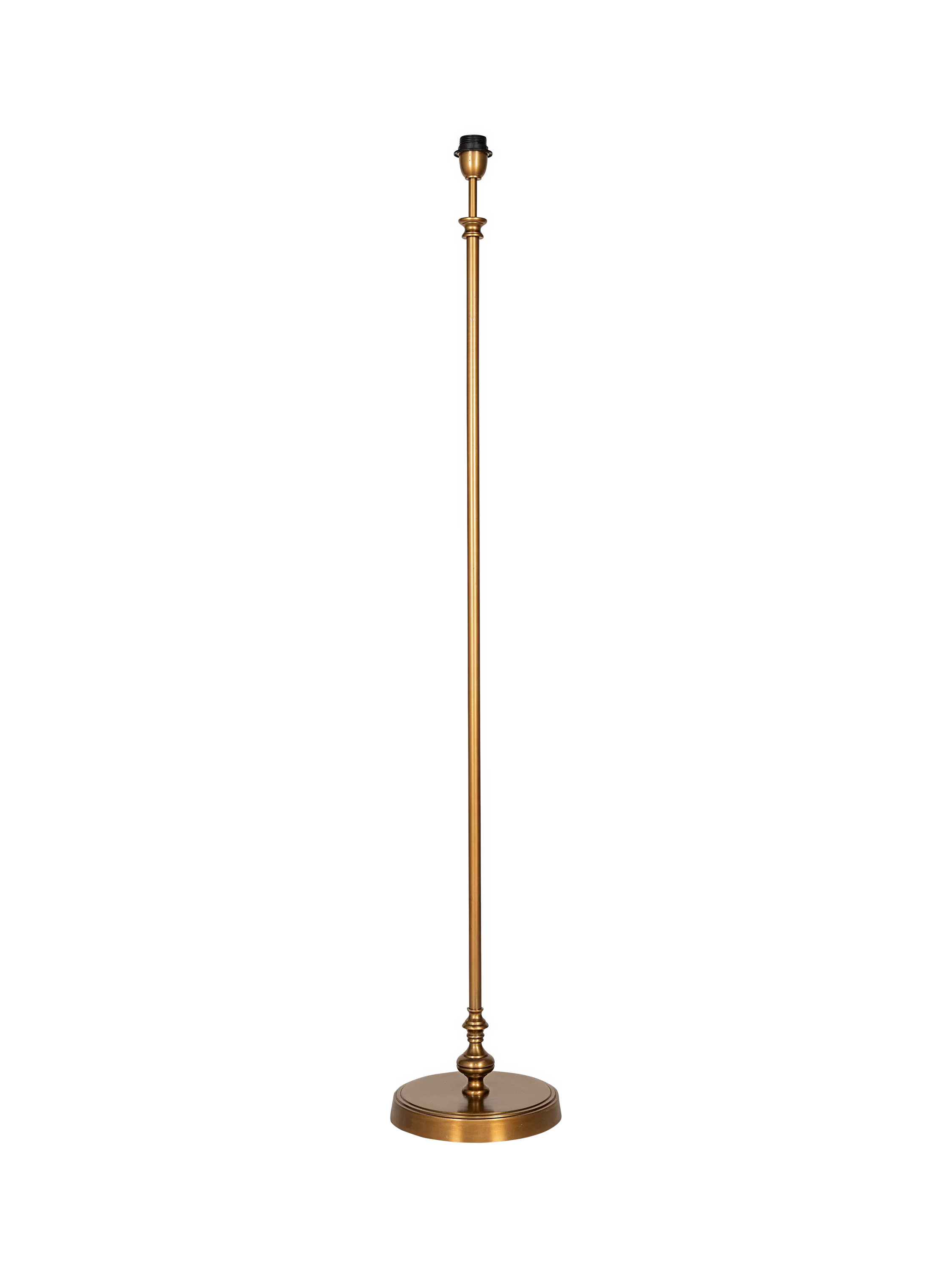 nkuku Ehadi floor lamp base antique brass, imported from the UK