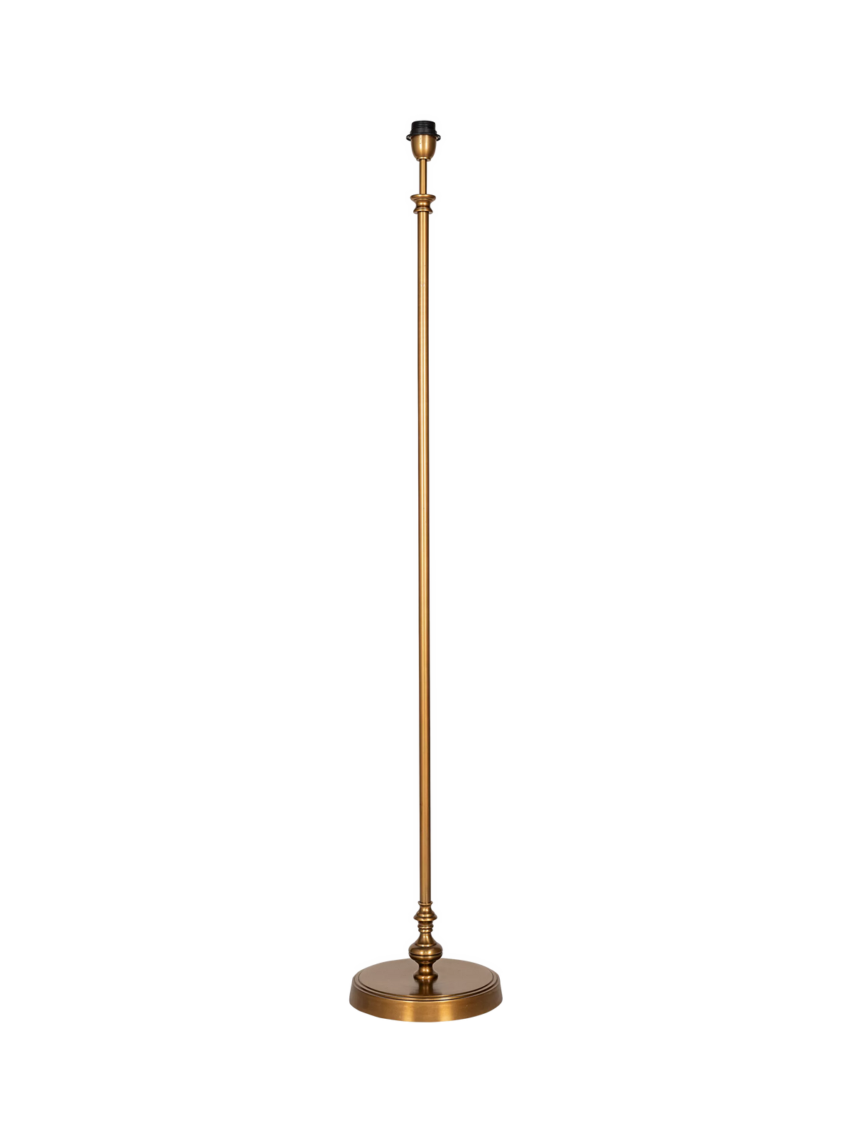 nkuku Ehadi floor lamp base antique brass, imported from the UK