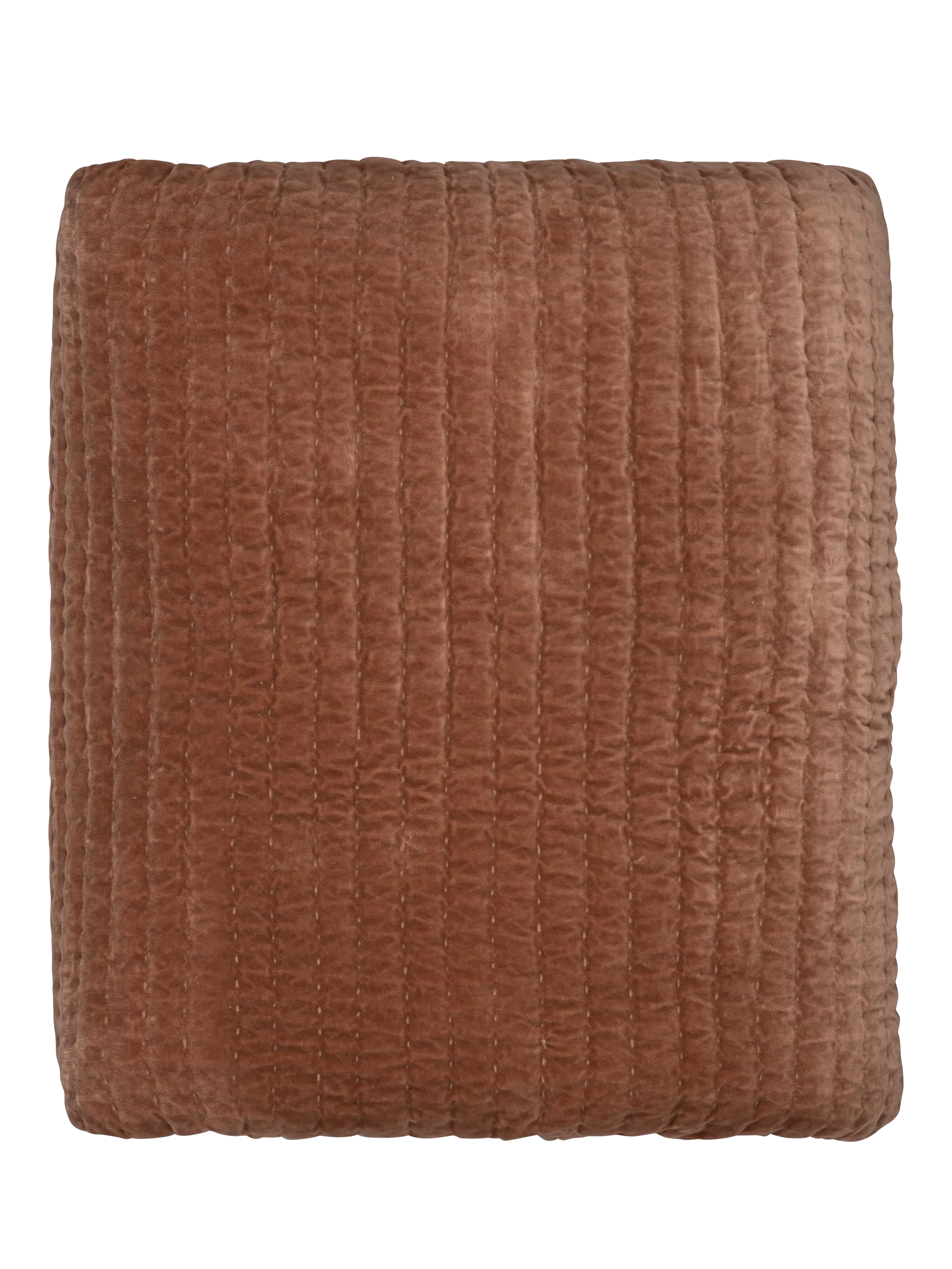 nkuku quilted bedspread rust king size, UK version