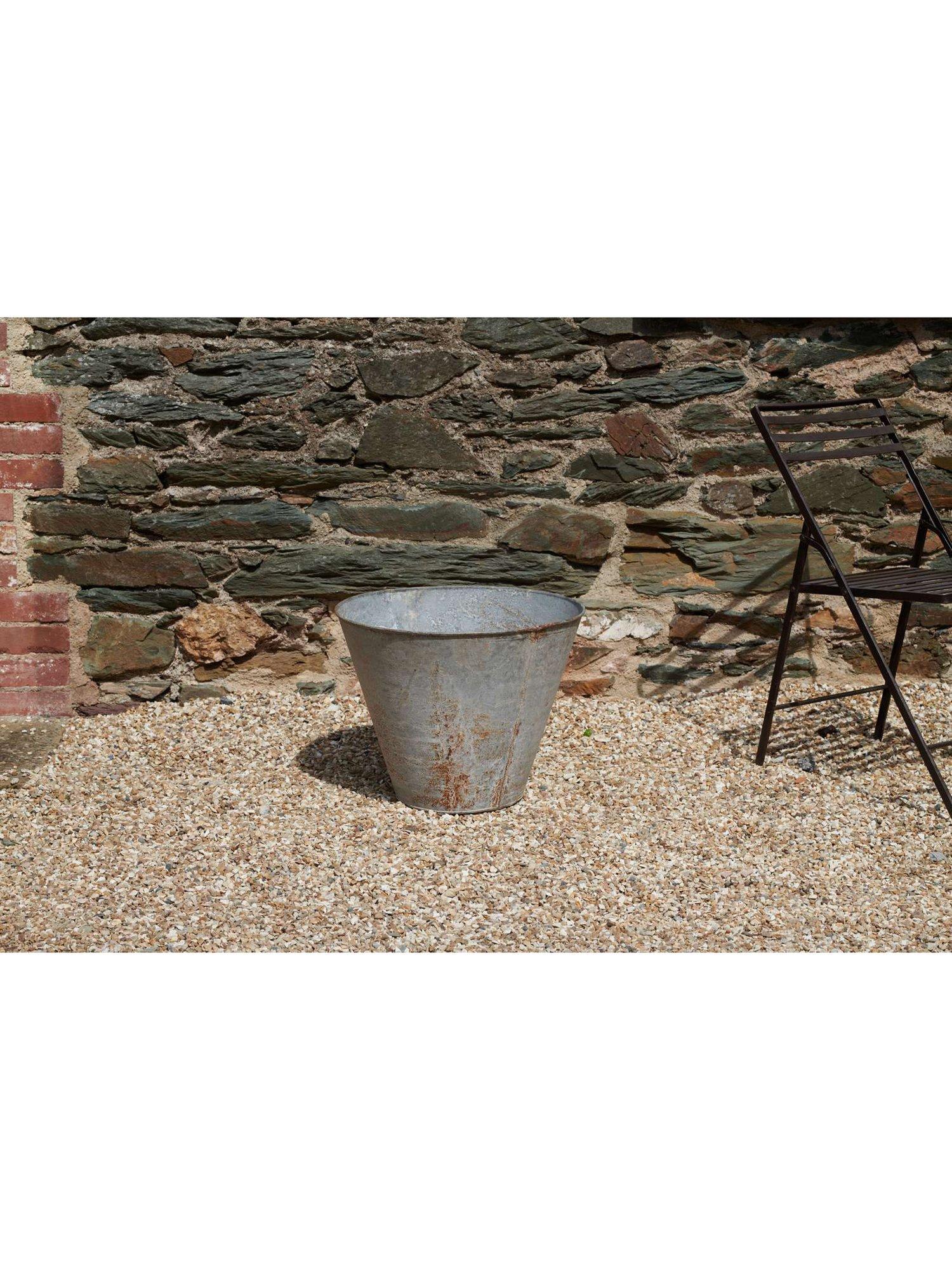 nkuku Abari medium tapered outdoor planter 40cm (British brand)
