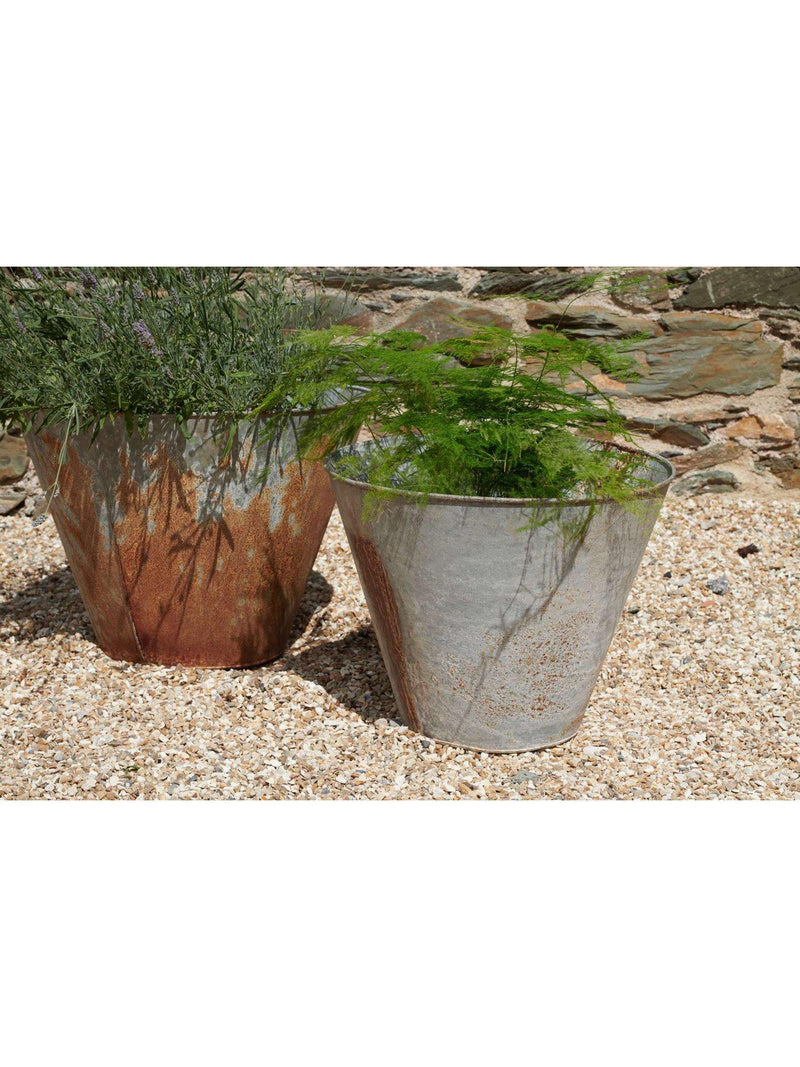 nkuku Abari medium tapered outdoor planter 40cm (British brand)