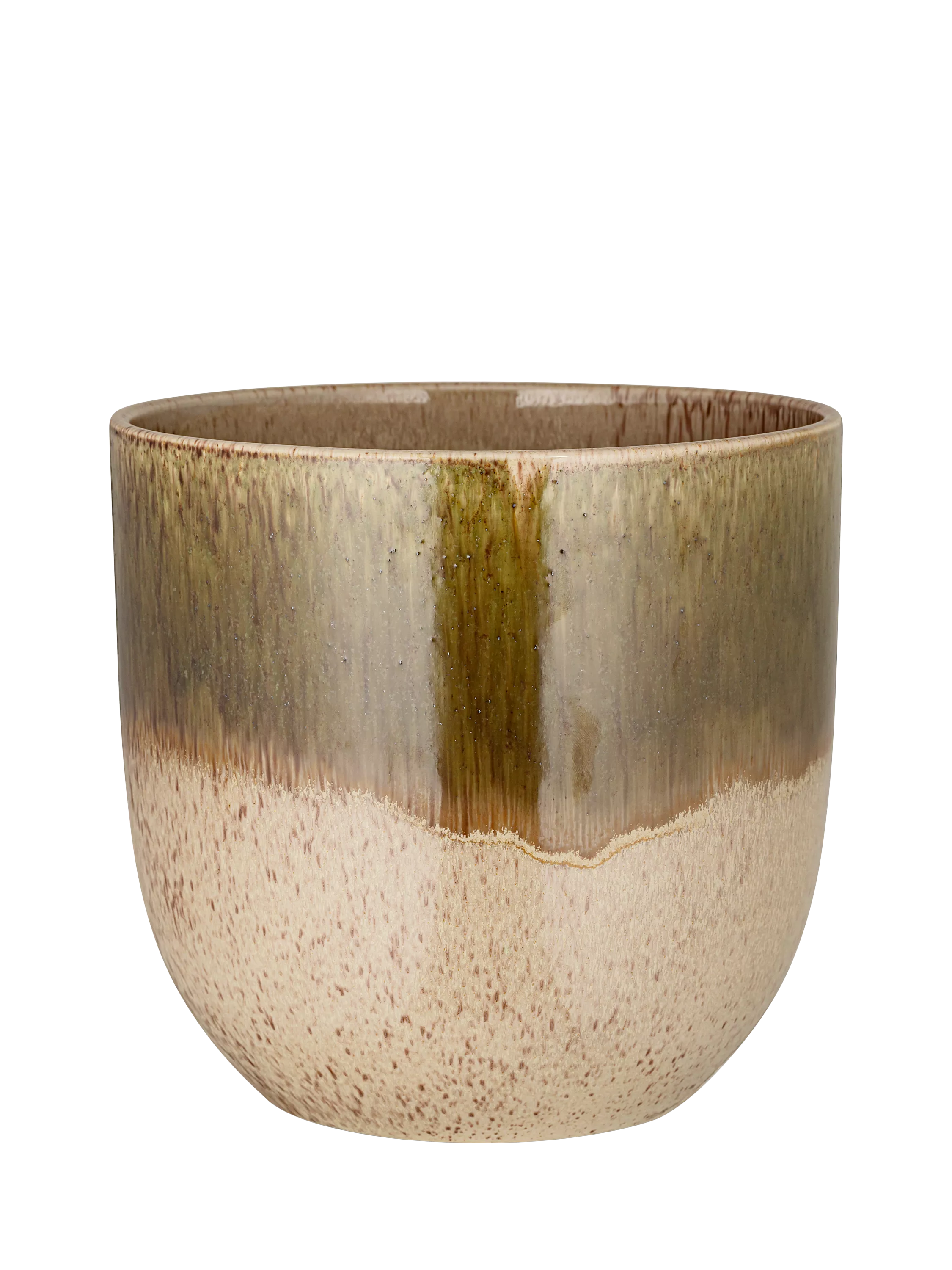 nkuku ceramic plant pot green cream large 23.5cm (British brand)