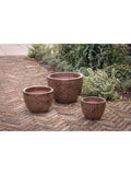 nkuku Dunai medium terracotta planter 35cm (British brand)