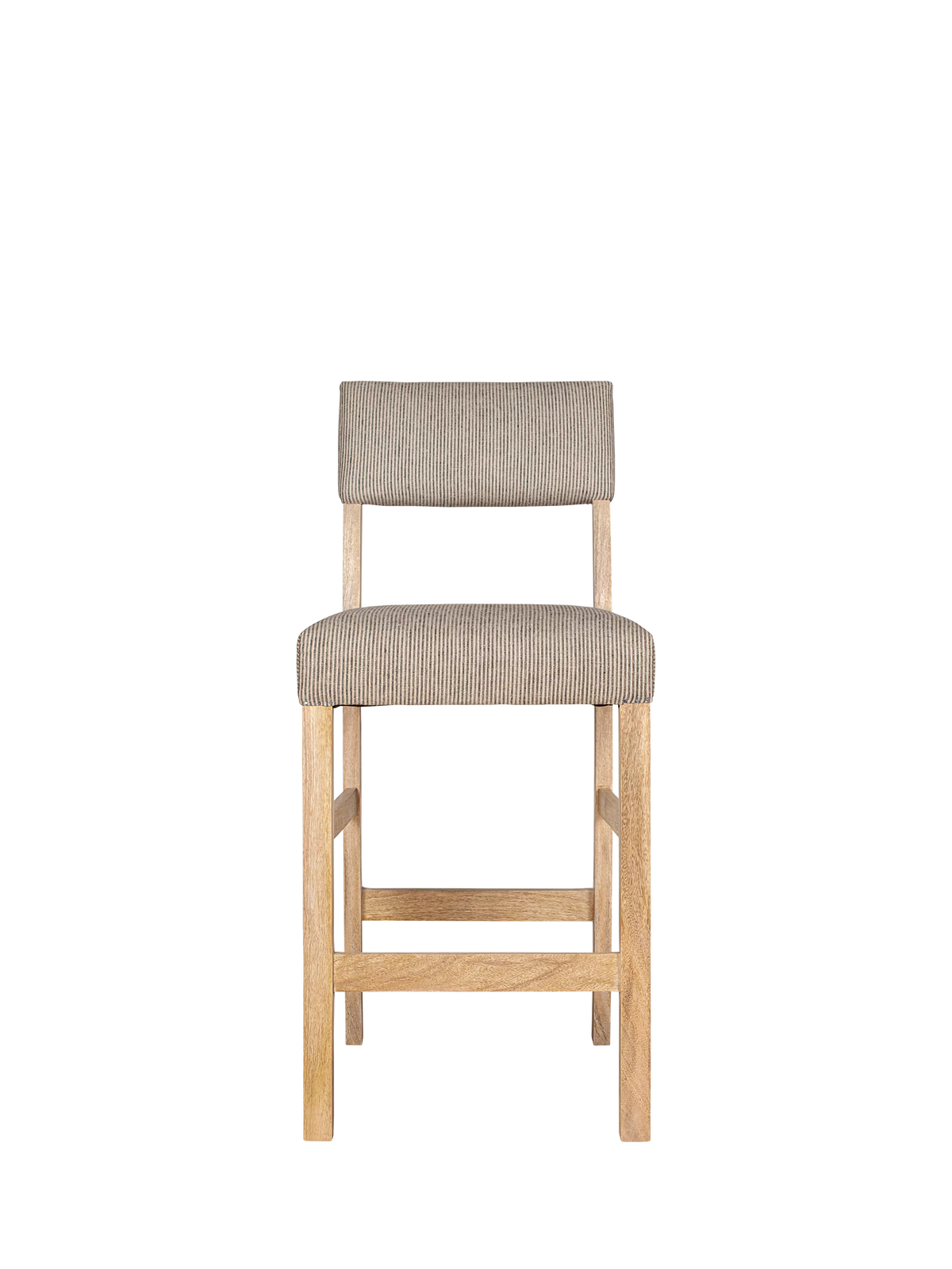 nkuku Nadeeka mango wood counter chair natural finish, imported from the UK