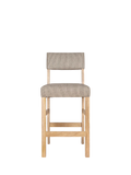 nkuku Nadeeka mango wood counter chair natural finish, imported from the UK