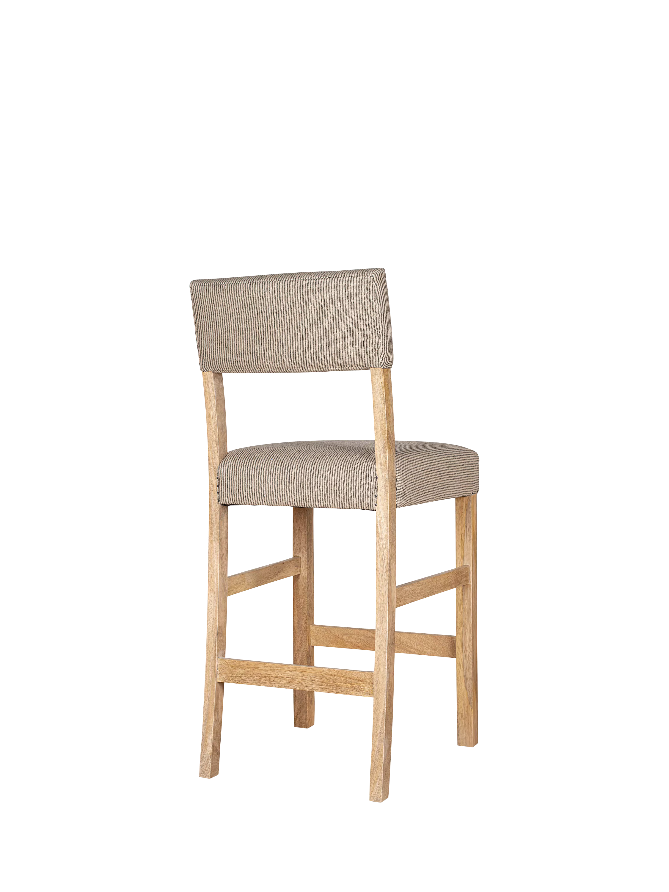 nkuku Nadeeka mango wood counter chair natural finish, imported from the UK