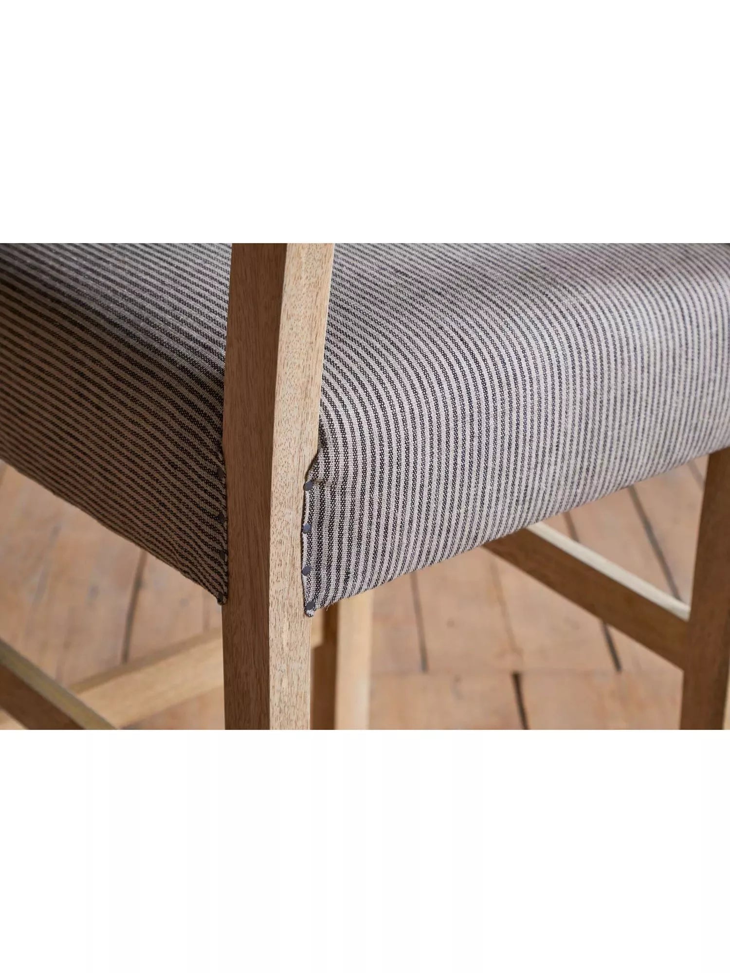 nkuku Nadeeka mango wood counter chair natural finish, imported from the UK