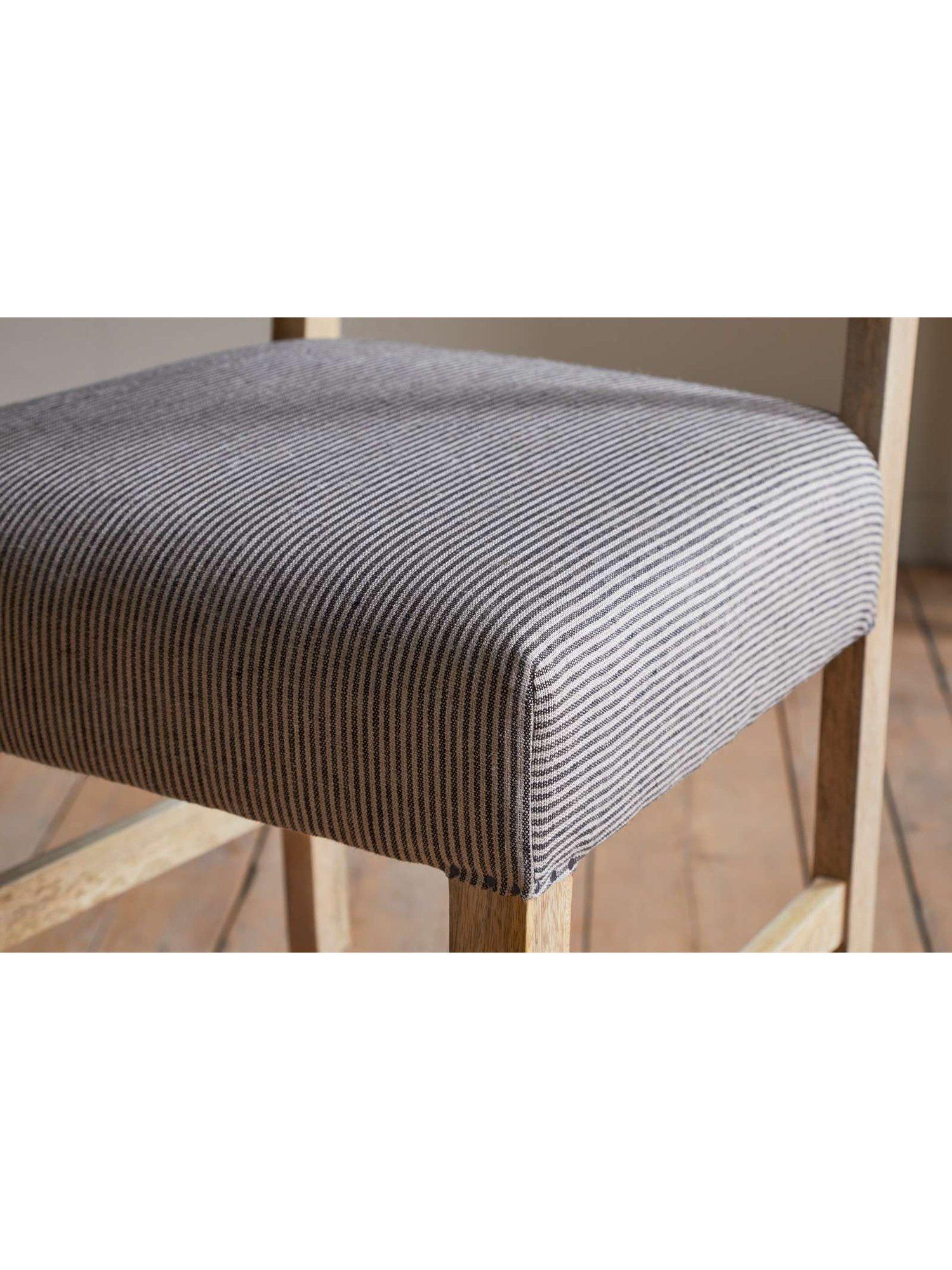 nkuku Nadeeka mango wood counter chair natural finish, imported from the UK