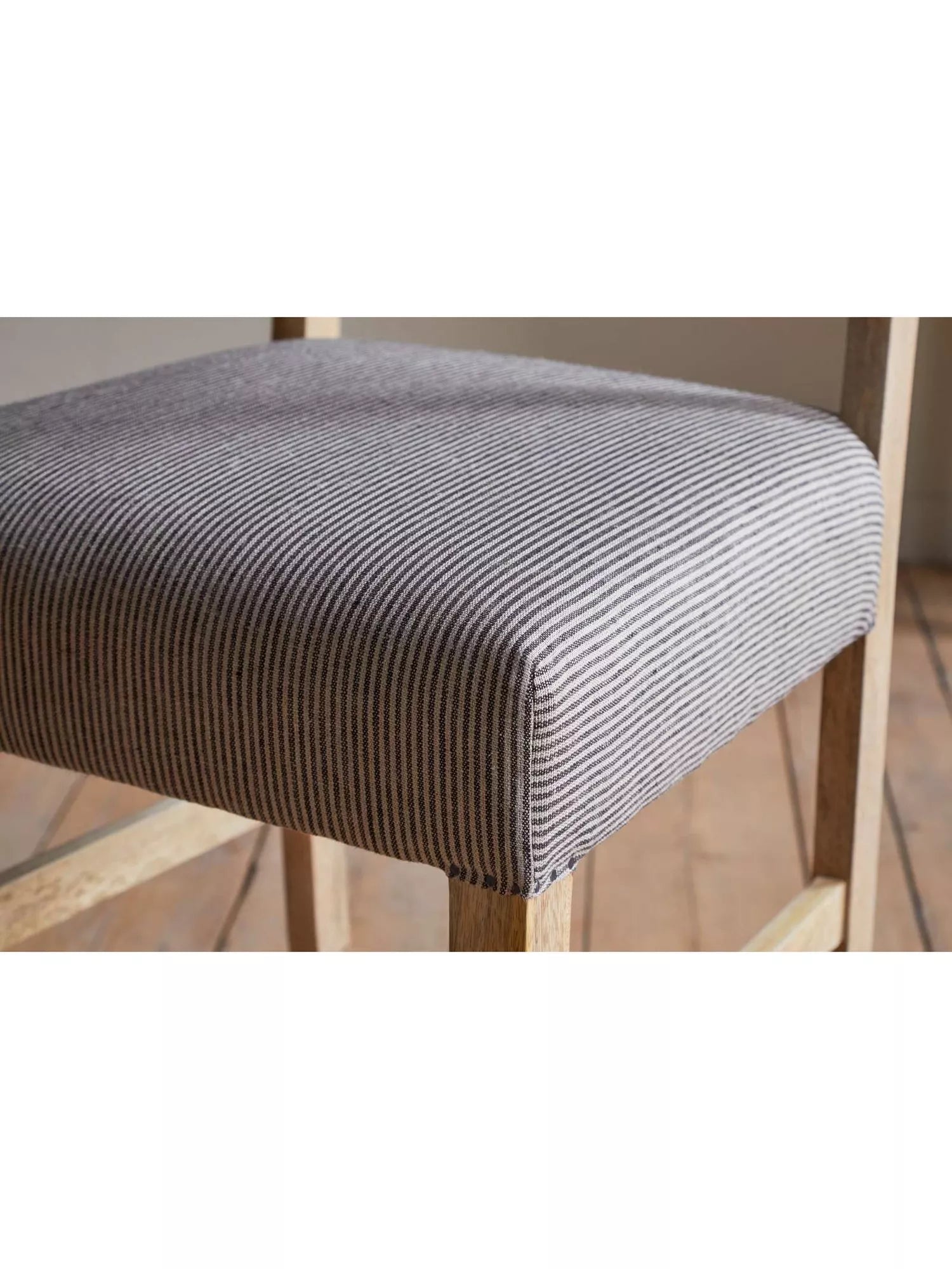 nkuku Nadeeka mango wood counter chair natural finish, imported from the UK