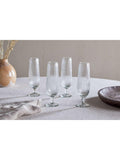 nkuku ribbed champagne flutes set of 4 300ml, UK version
