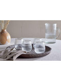 nkuku ribbed glass tumblers set of 4 400ml, UK version