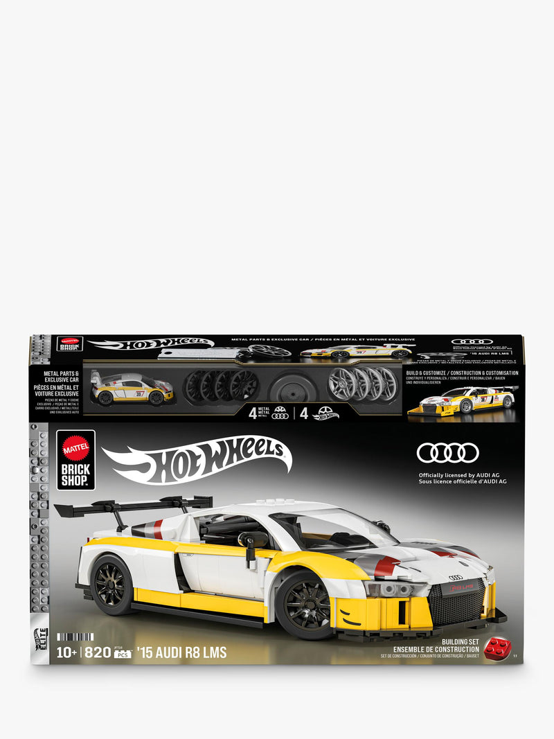 Hot Wheels buildable car set 15 Audi R8 LMS 1:16 scale, UK version