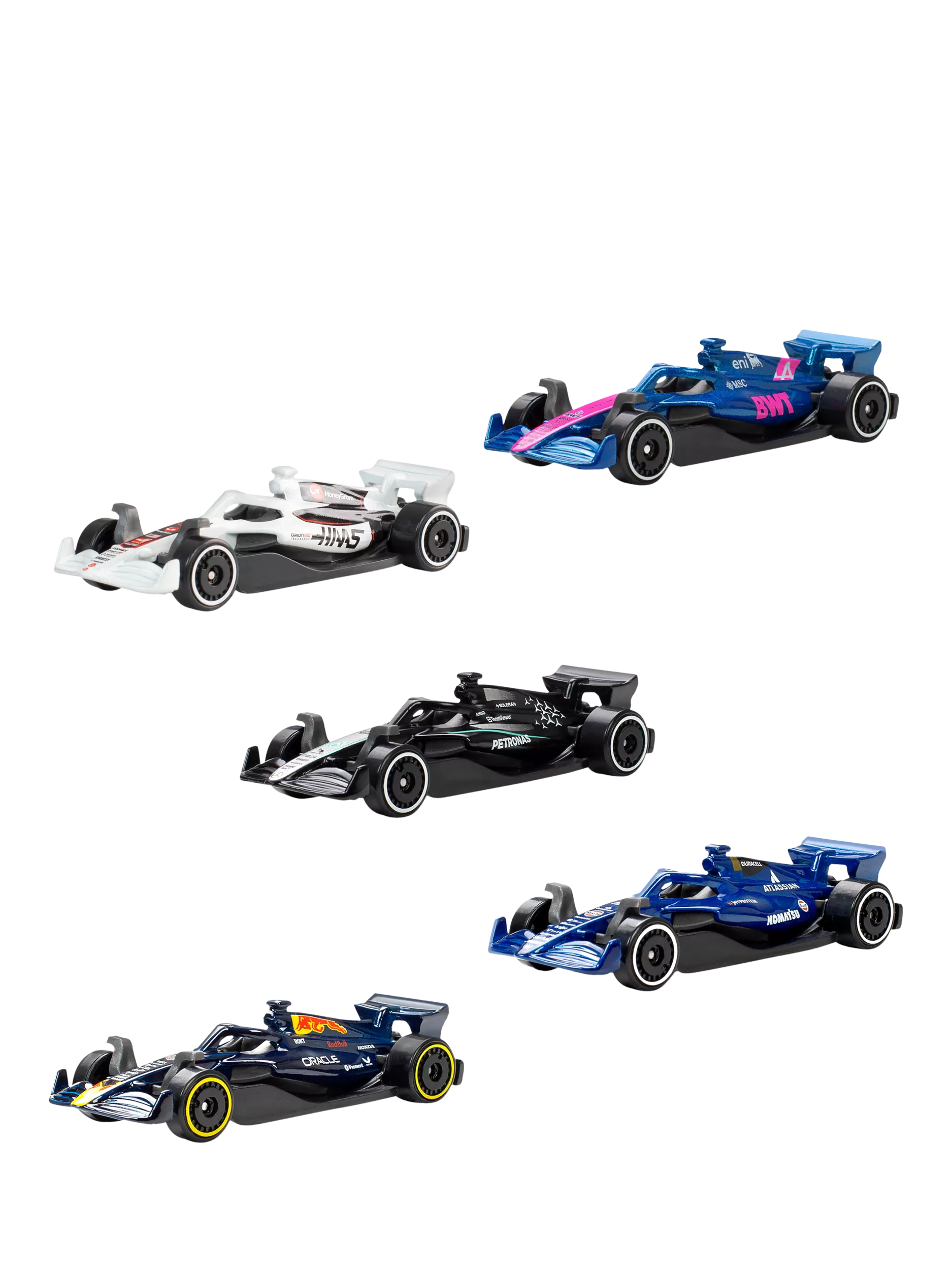 Hot Wheels Formula 1 5-pack die-cast toy cars (British brand)
