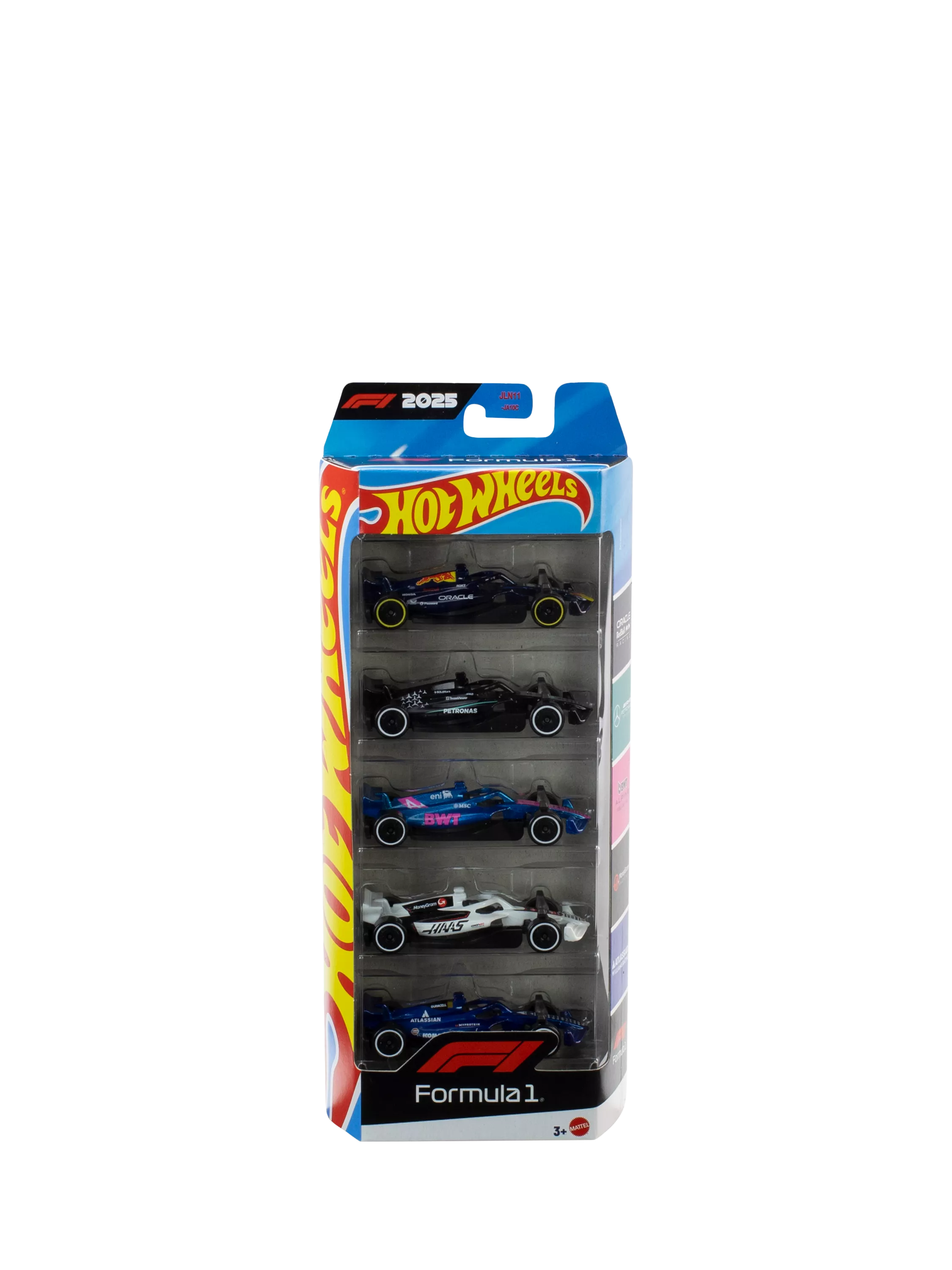 Hot Wheels Formula 1 5-pack die-cast toy cars (British brand)