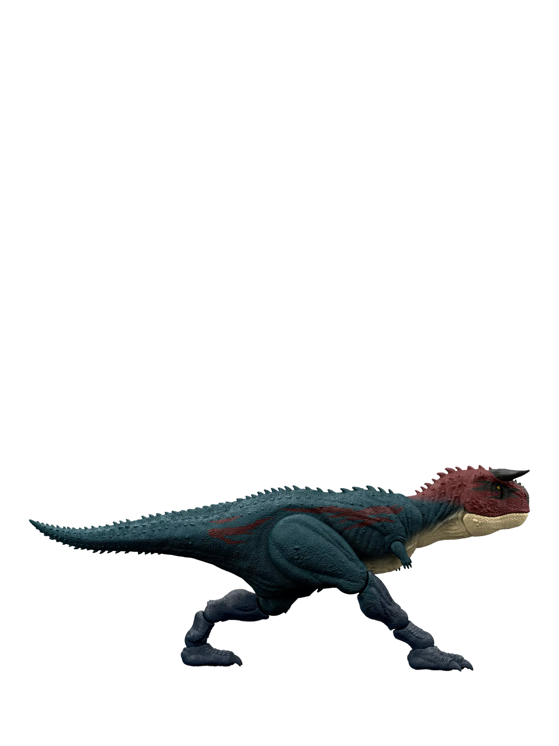 Jurassic Park Charge 'N Chomp Carnotaurus dinosaur toy, UK version