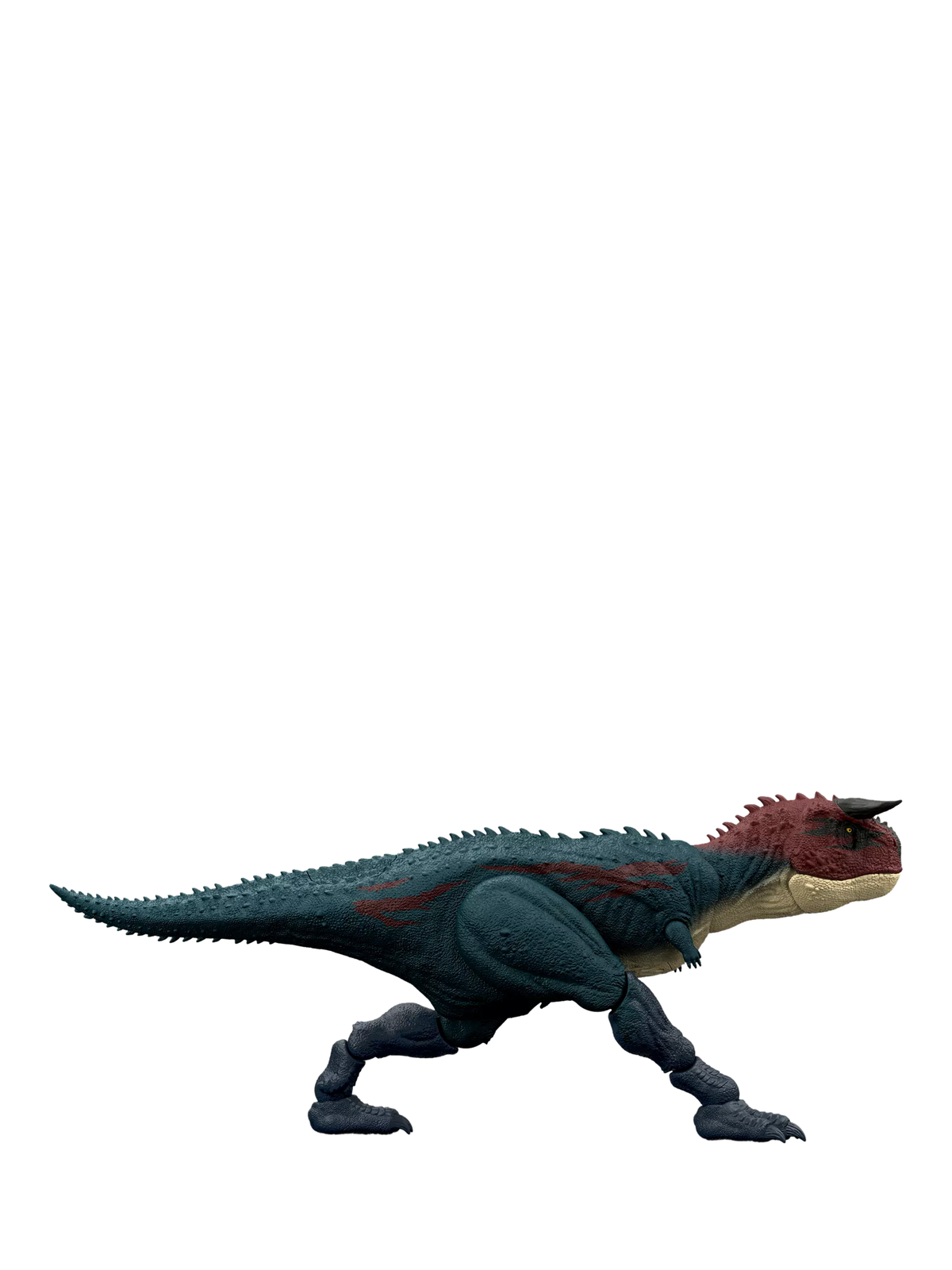 Jurassic Park Charge 'N Chomp Carnotaurus dinosaur toy, UK version