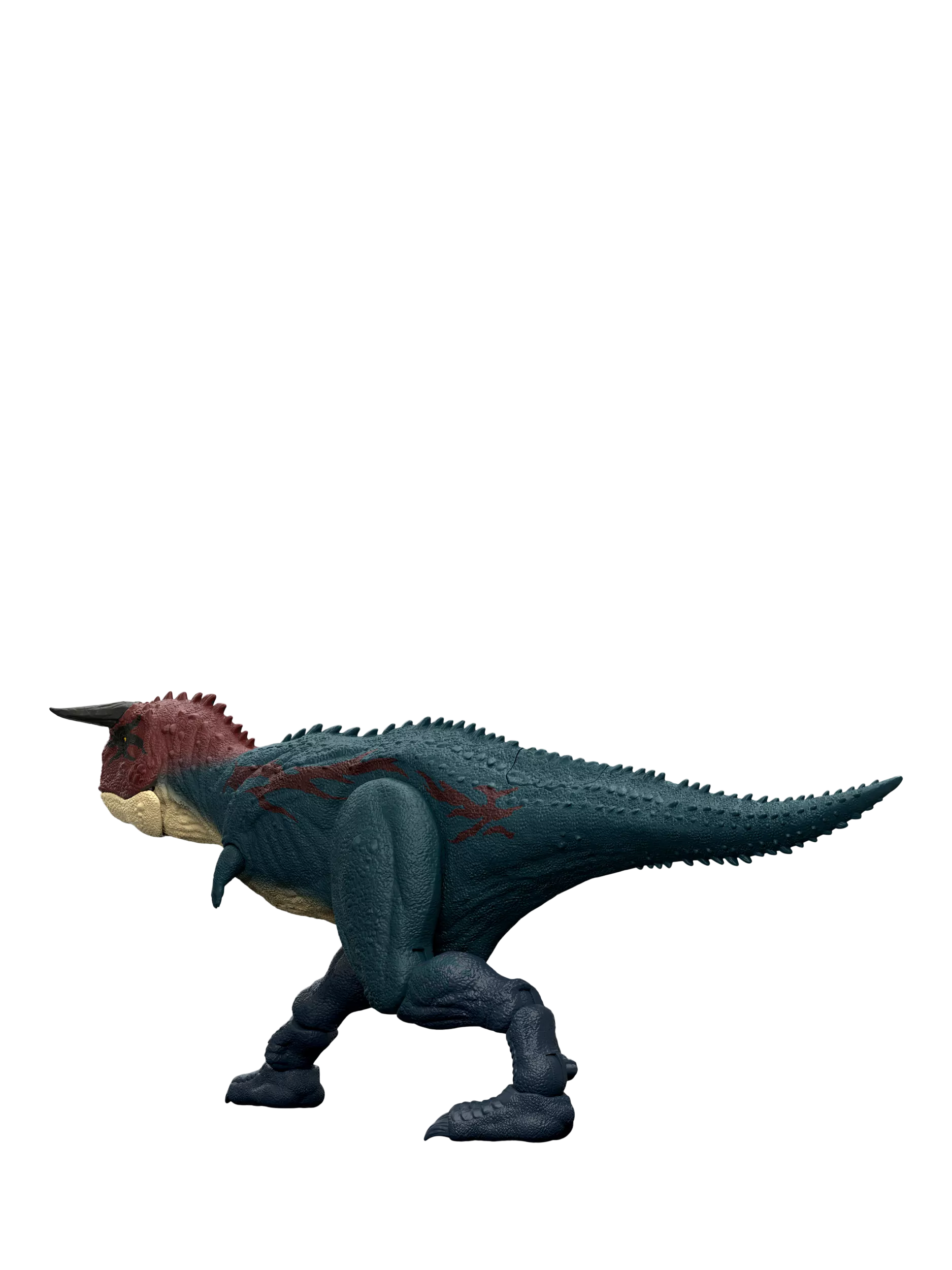 Jurassic Park Charge 'N Chomp Carnotaurus dinosaur toy, UK version
