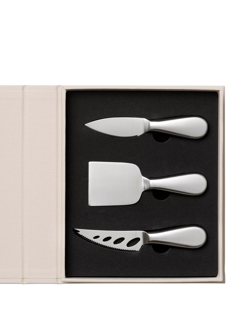 PRINTWORKS cheese tools gift set with three knives, UK version