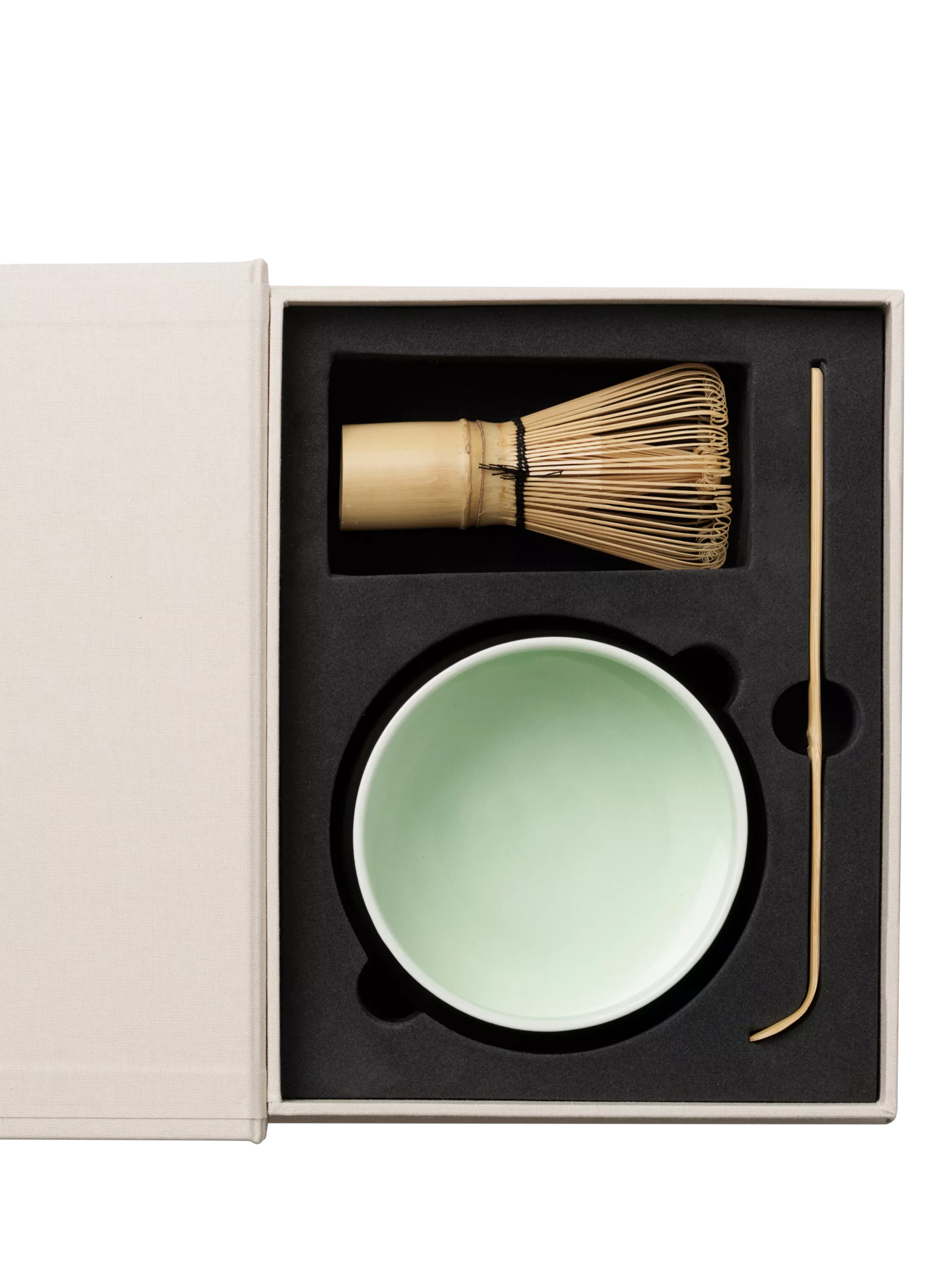 PRINTWORKS Essentials matcha kit with bamboo whisk, imported from the UK