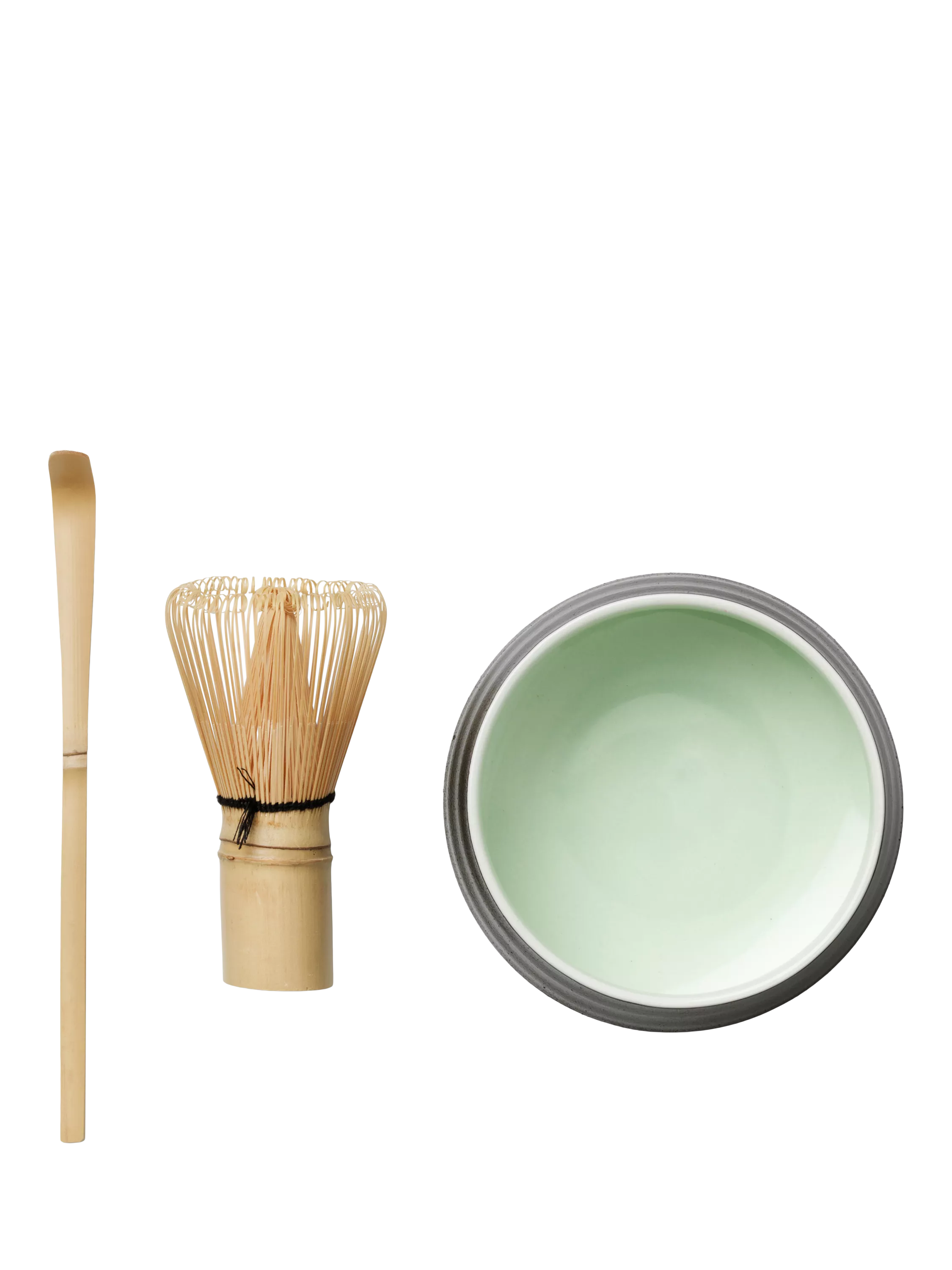 PRINTWORKS Essentials matcha kit with bamboo whisk, imported from the UK