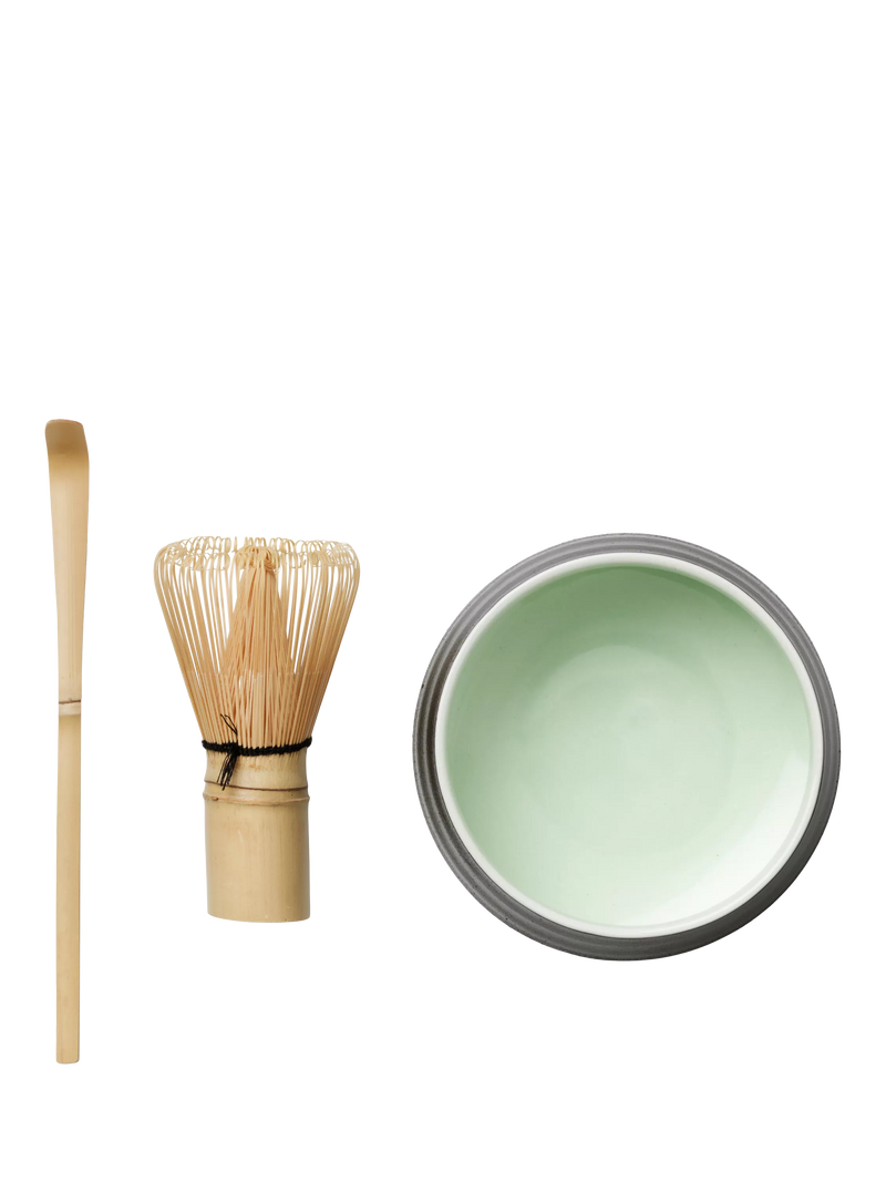 PRINTWORKS Essentials matcha kit with bamboo whisk, imported from the UK