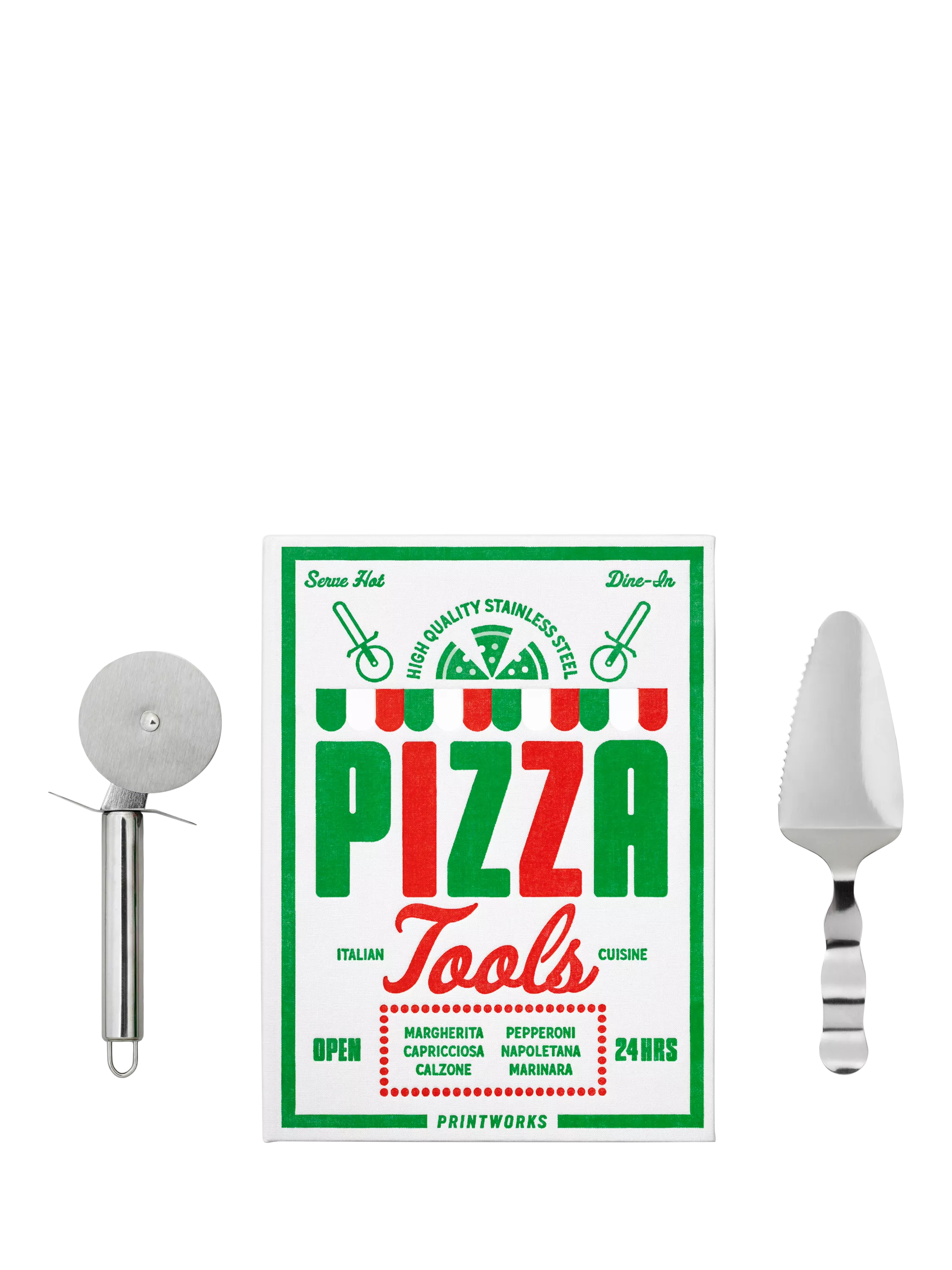 PRINTWORKS The Essentials pizza tools gift set (British brand)
