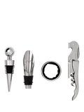 PRINTWORKS wine tools gift set with stainless steel accessories - British product