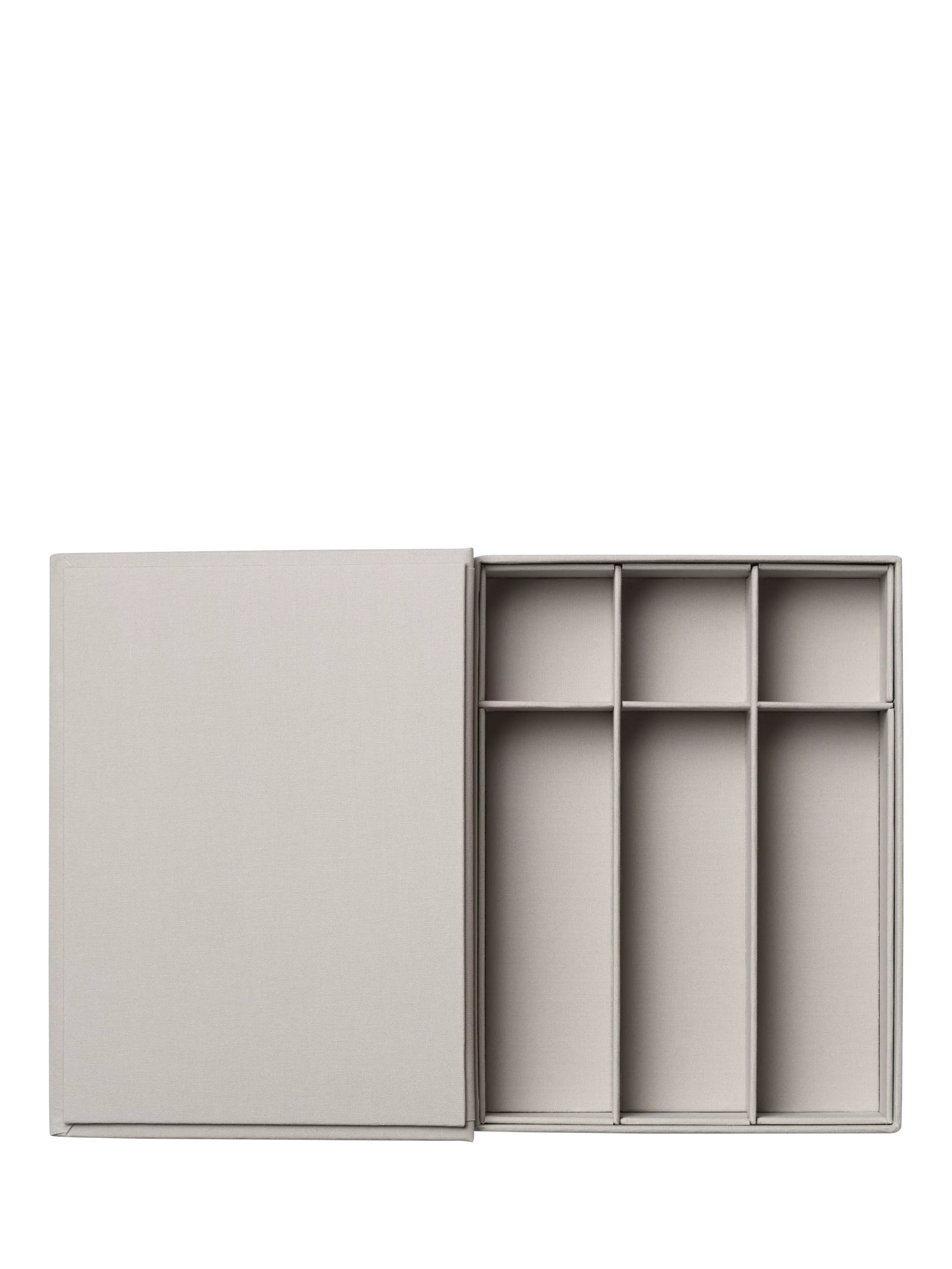 PRINTWORKS coffee table book storage box in grey, imported from the UK