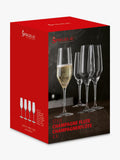 Spiegelau crystal champagne flute set of 4 240ml, imported from the UK
