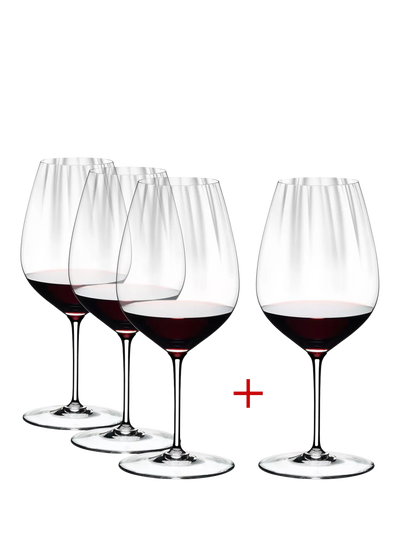 John Lewis RIEDEL Performance Cabernet/Merlot Crystal Wine Glasses, Set of 4, 834ml- Buy online at McGrocer